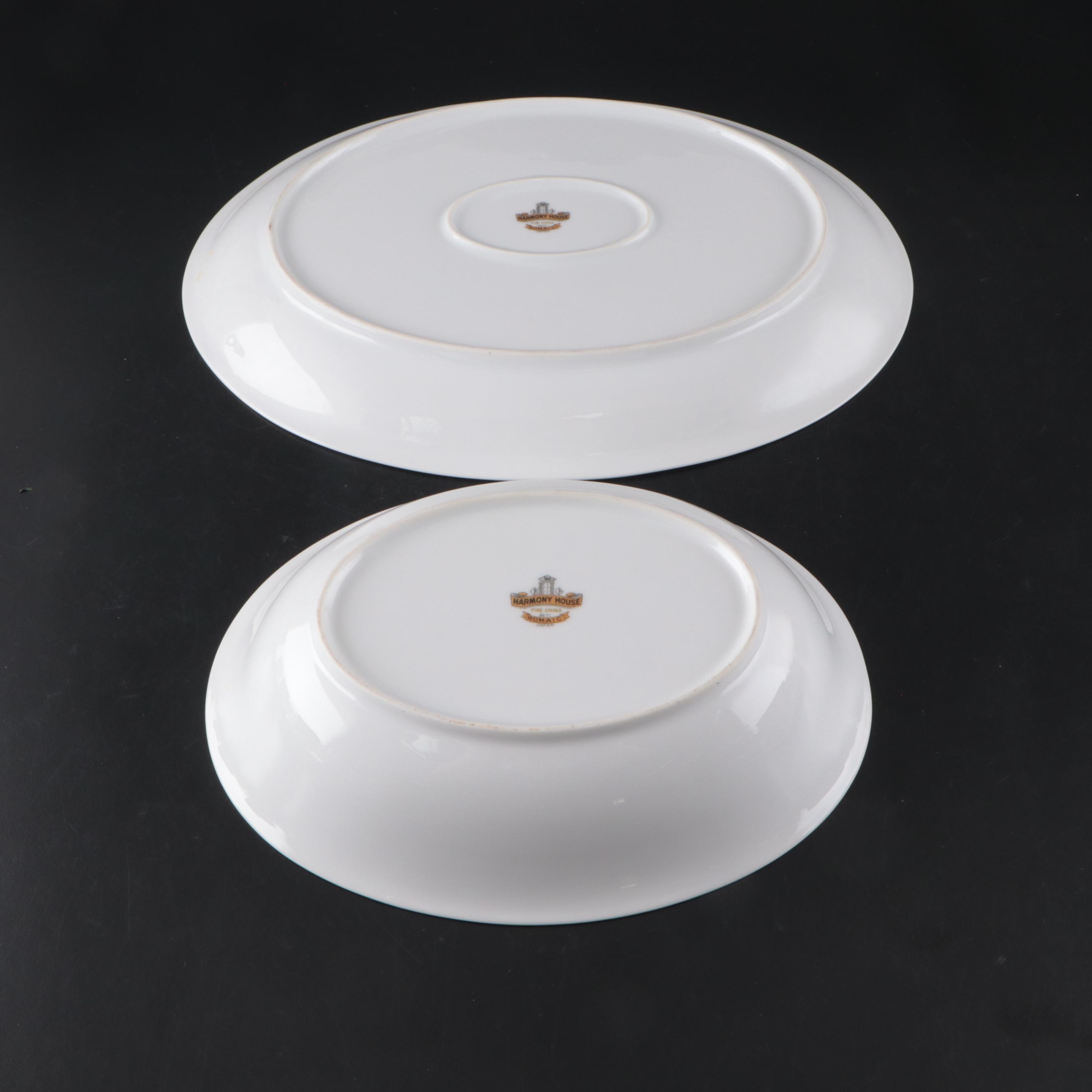 Harmony House Porcelain "Romaic" Dinnerware, Mid to Late 20th Century