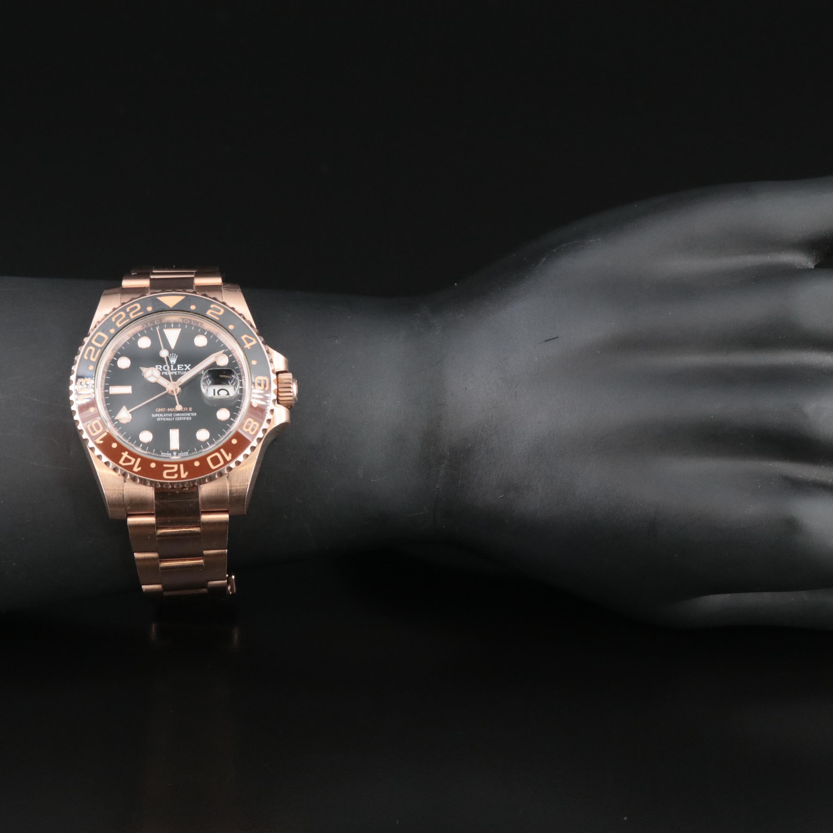 Rolex 18K Everose GMT-Master II Ceramic "Root Beer" Watch