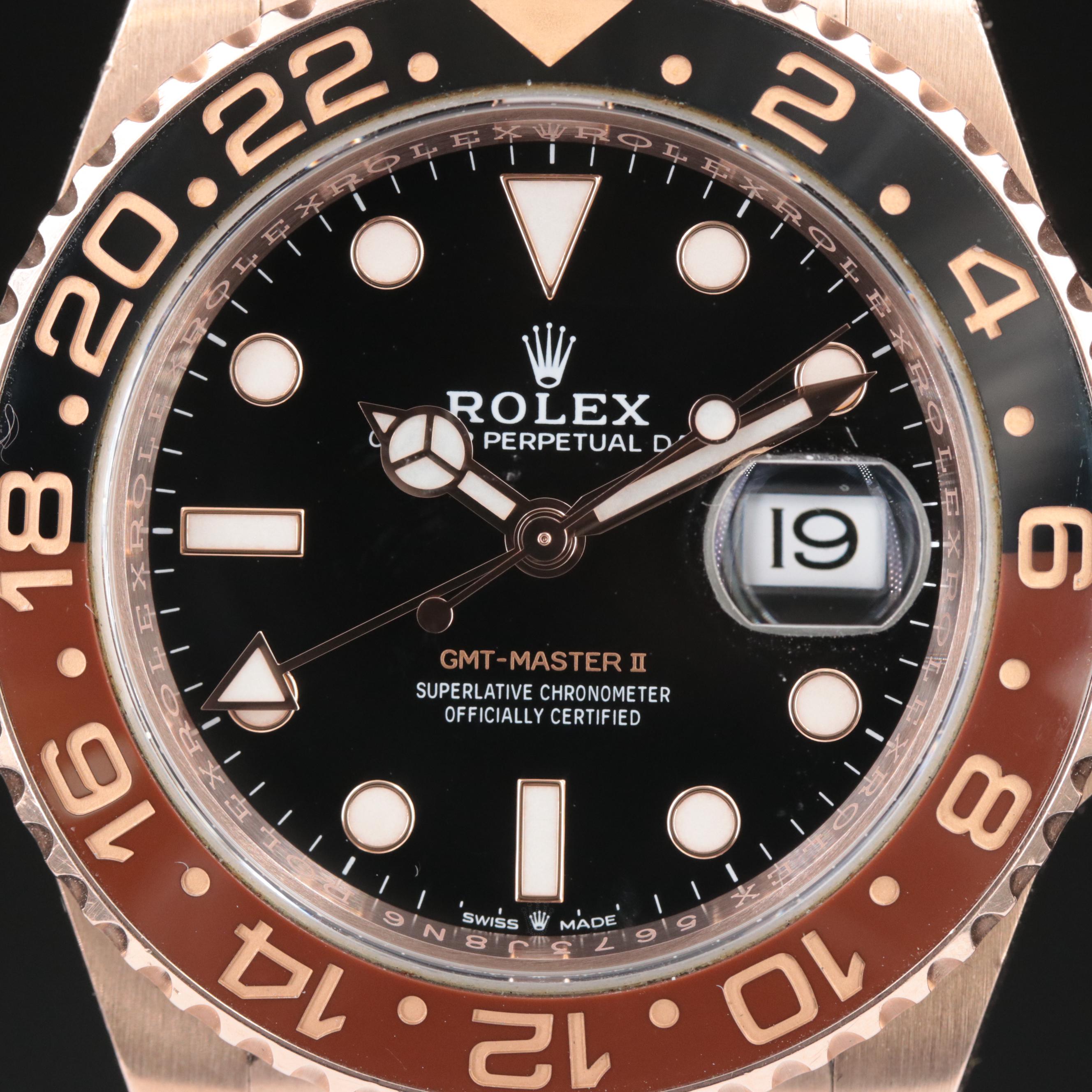 Rolex 18K Everose GMT-Master II Ceramic "Root Beer" Watch