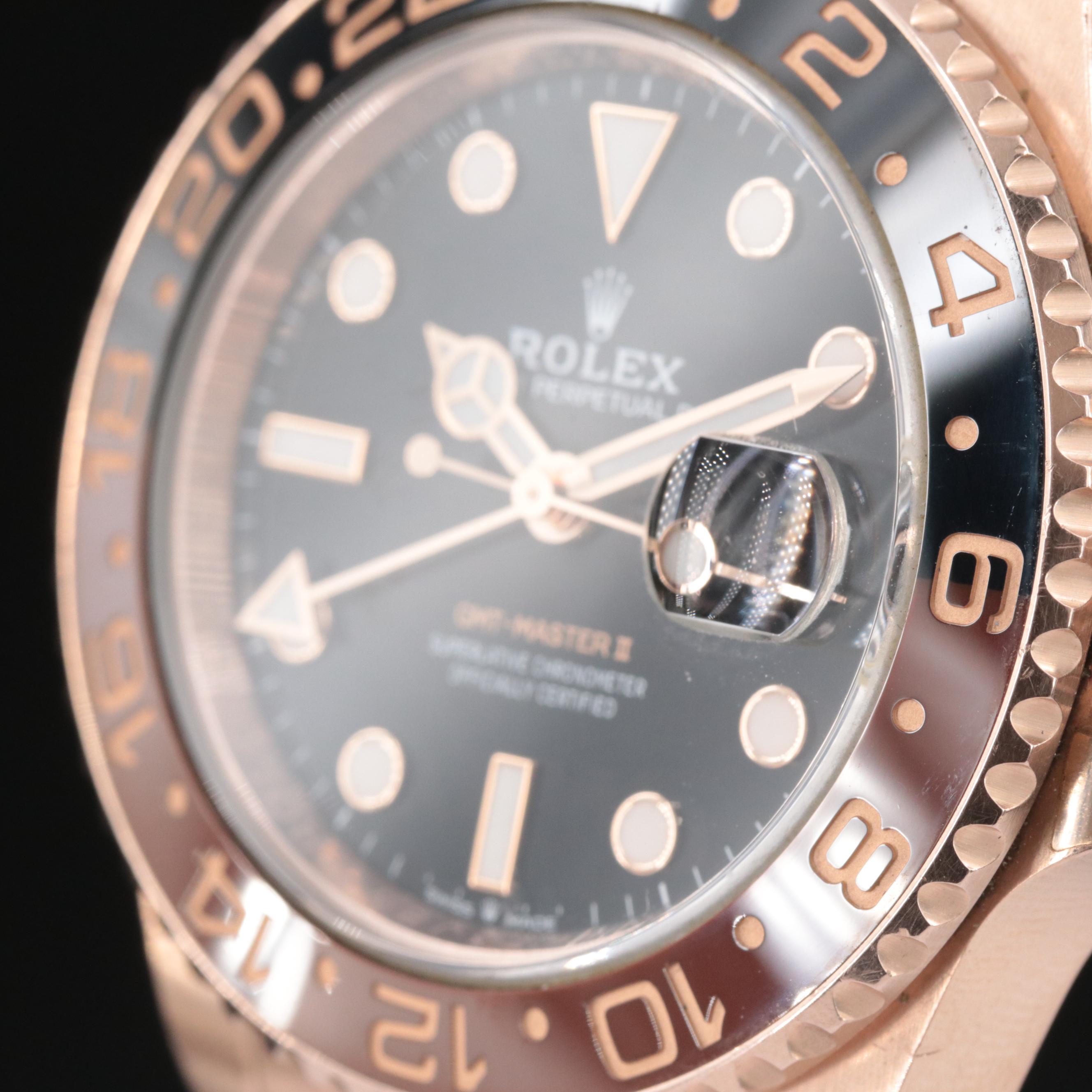 Rolex 18K Everose GMT-Master II Ceramic "Root Beer" Watch