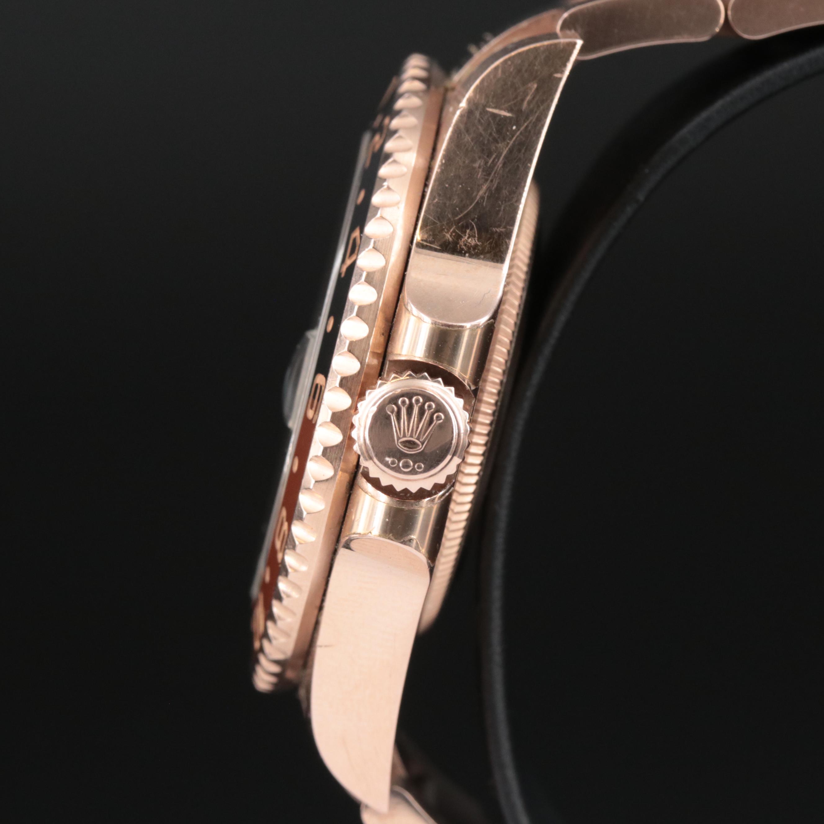 Rolex 18K Everose GMT-Master II Ceramic "Root Beer" Watch