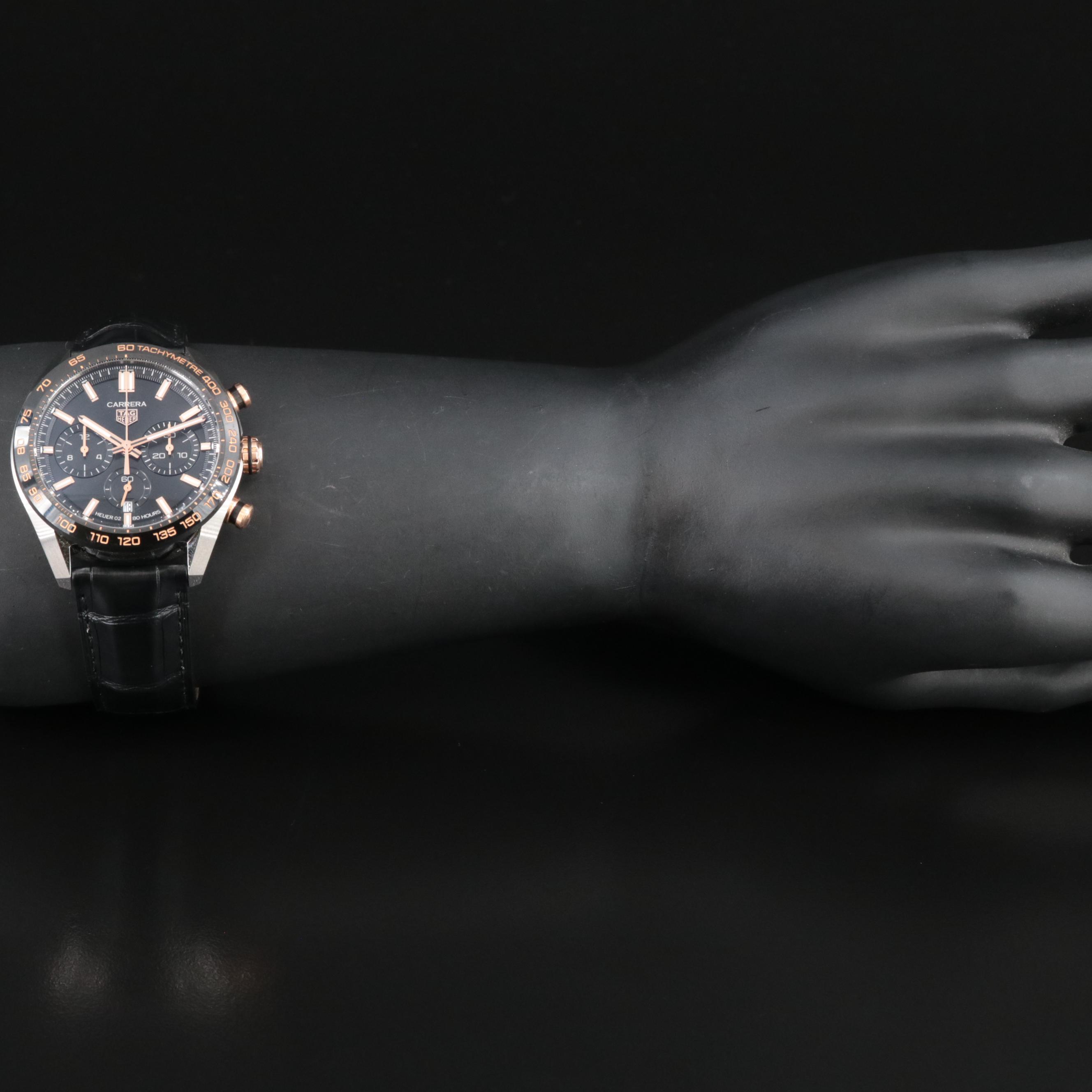 TAG Heuer 18K and Stainless Steel Carerra Watch