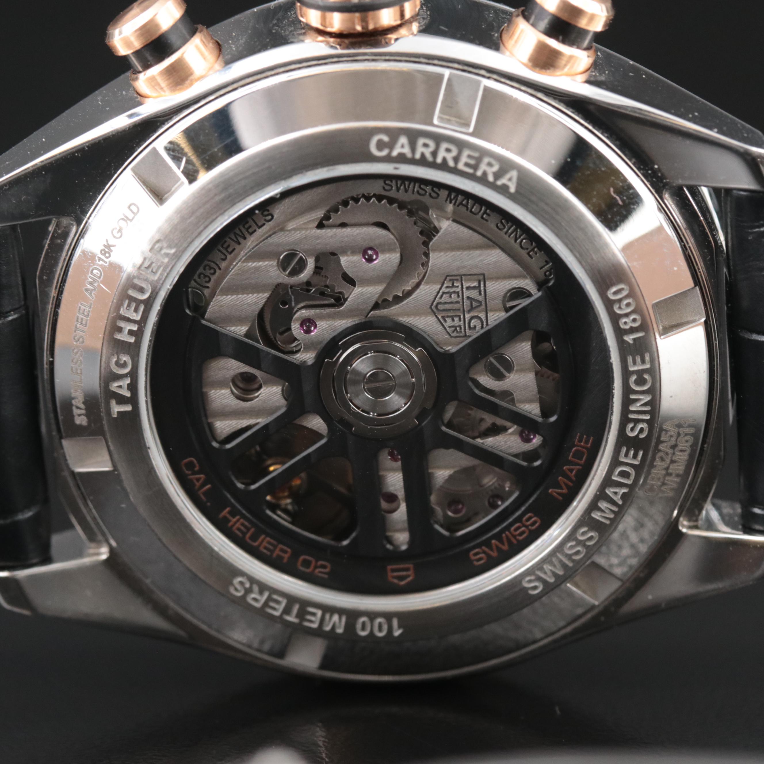 TAG Heuer 18K and Stainless Steel Carerra Watch