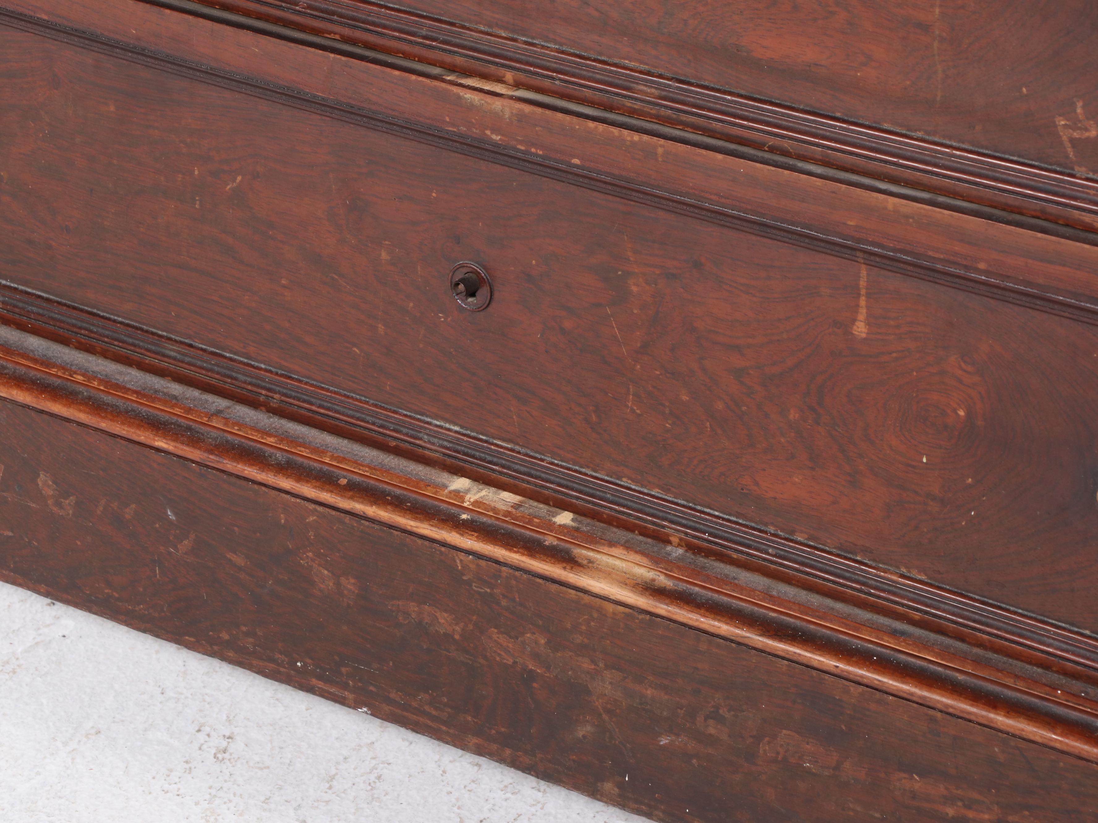Victorian Marble Top Mahogany Four-Drawer Chest, 19th Century