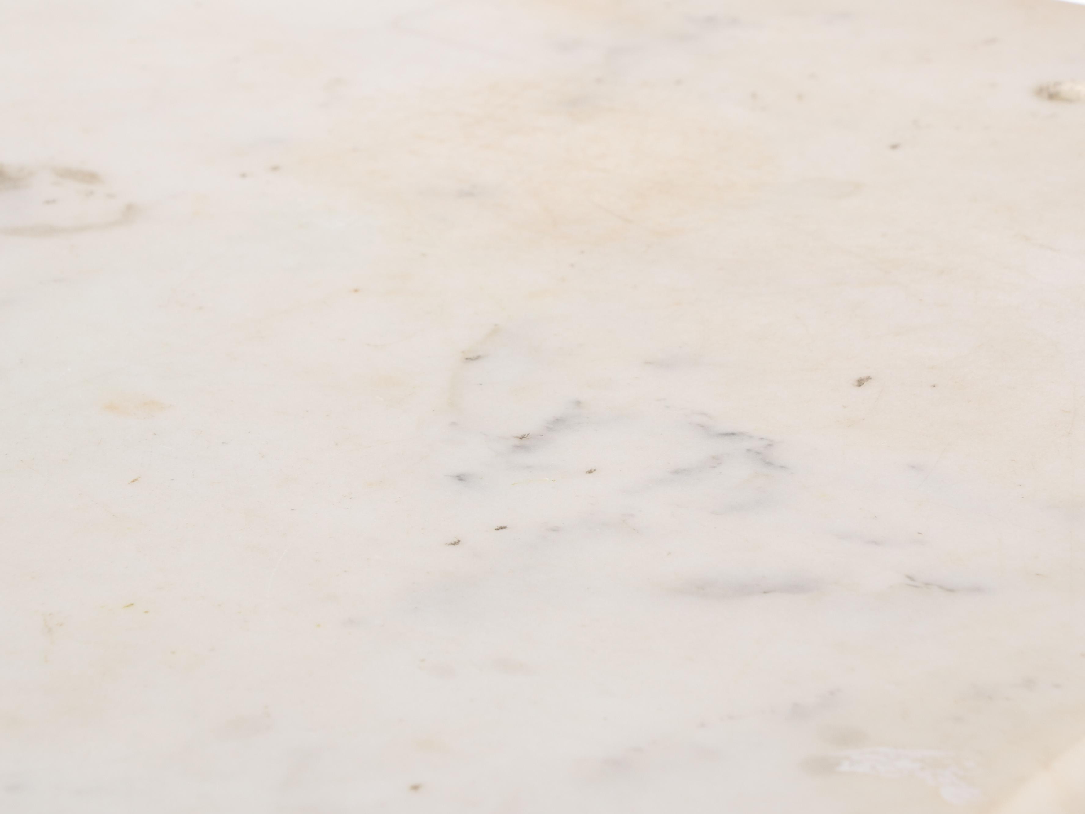 Victorian Marble Top Mahogany Four-Drawer Chest, 19th Century