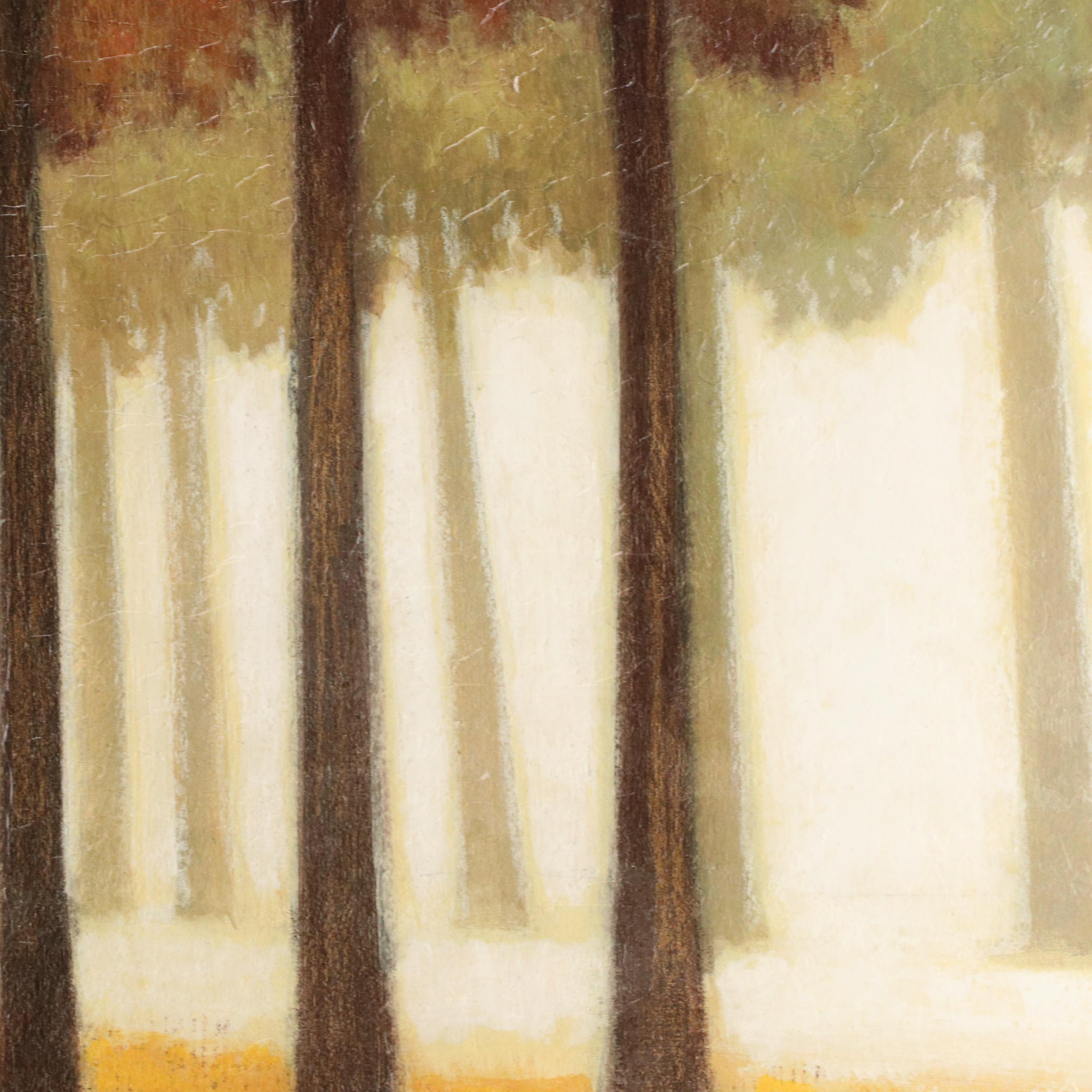 Embellished Giclée After Norman Wyatt Jr. "Autumn Stroll"