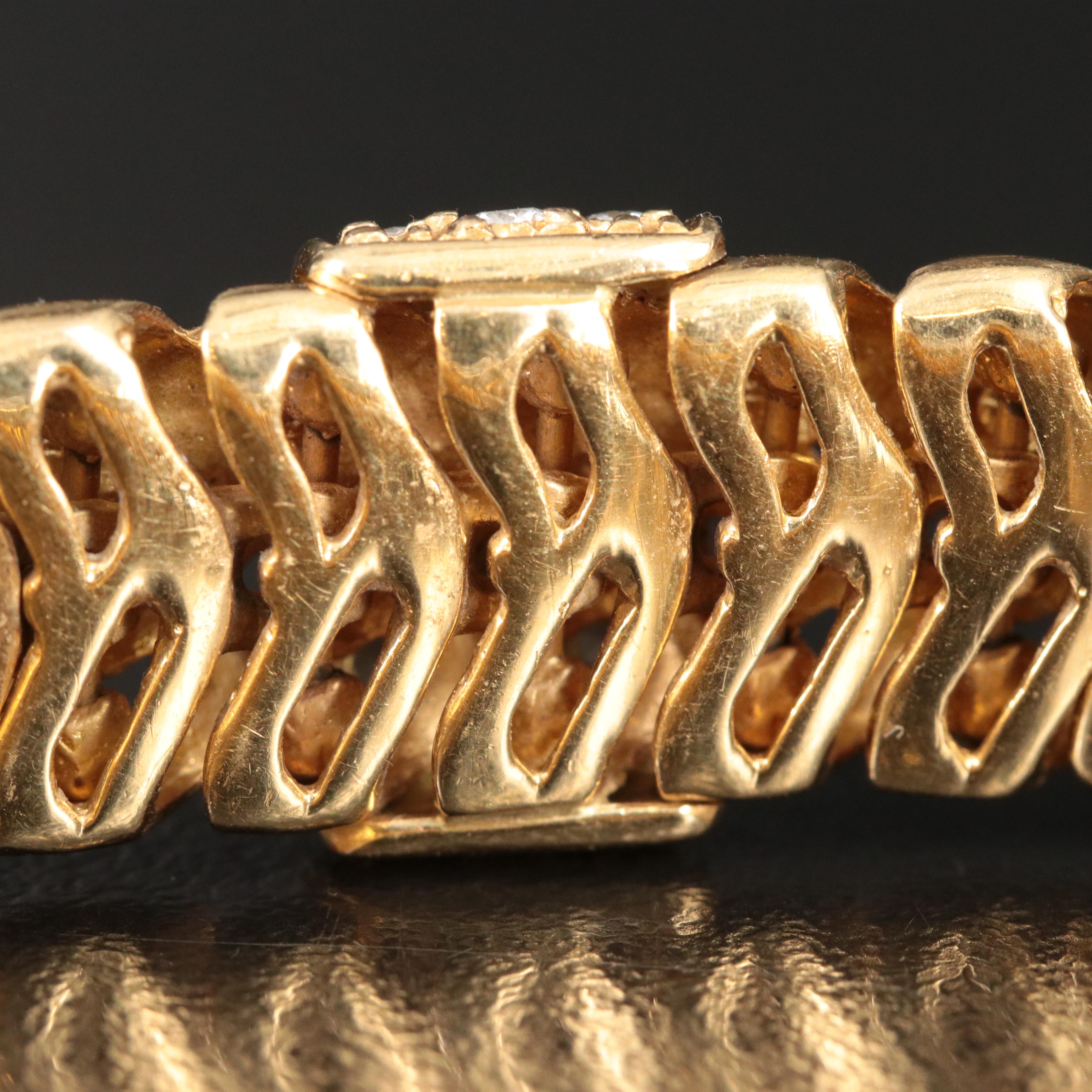 Tiffany & Co. Vannerie 18K 1.94 CTW Diamond Station Bracelet