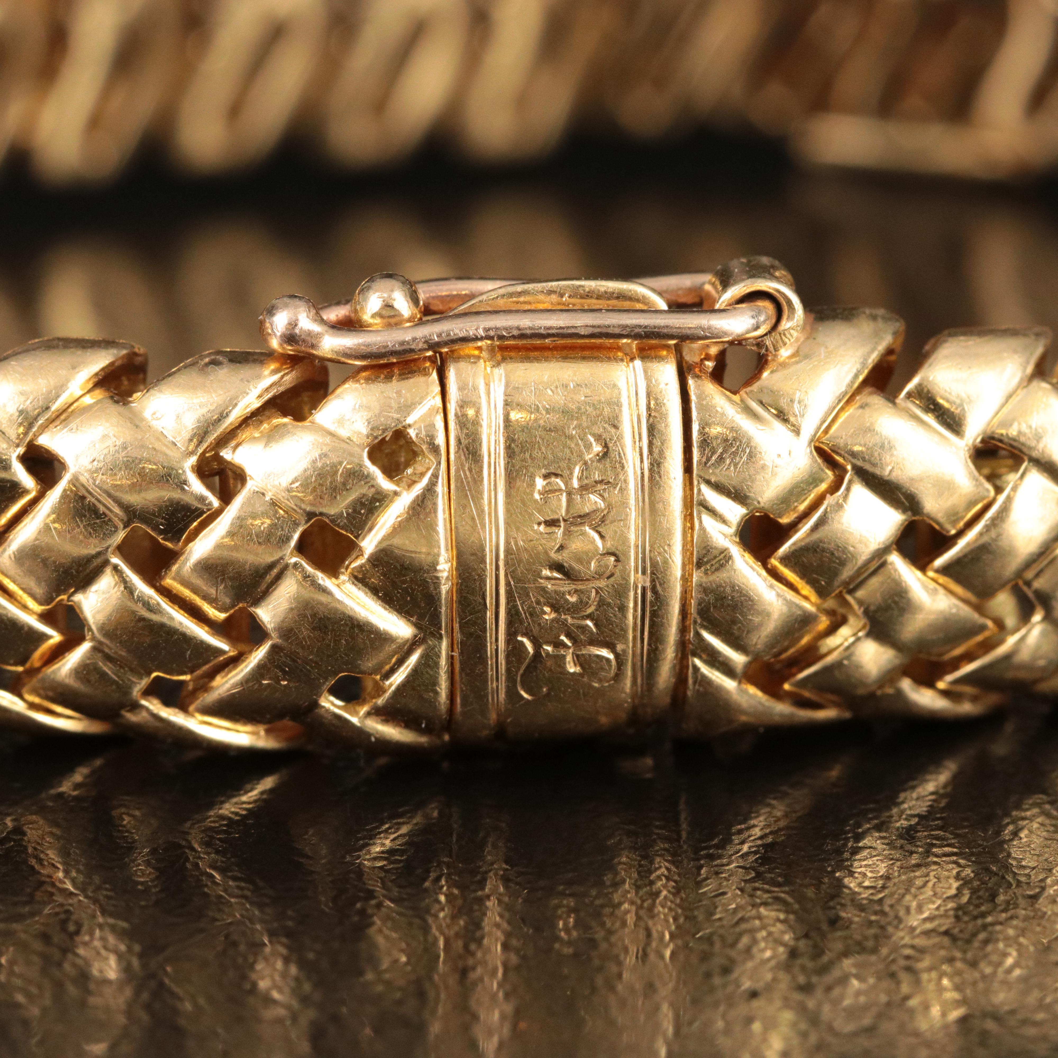 Tiffany & Co. Vannerie 18K 1.94 CTW Diamond Station Bracelet