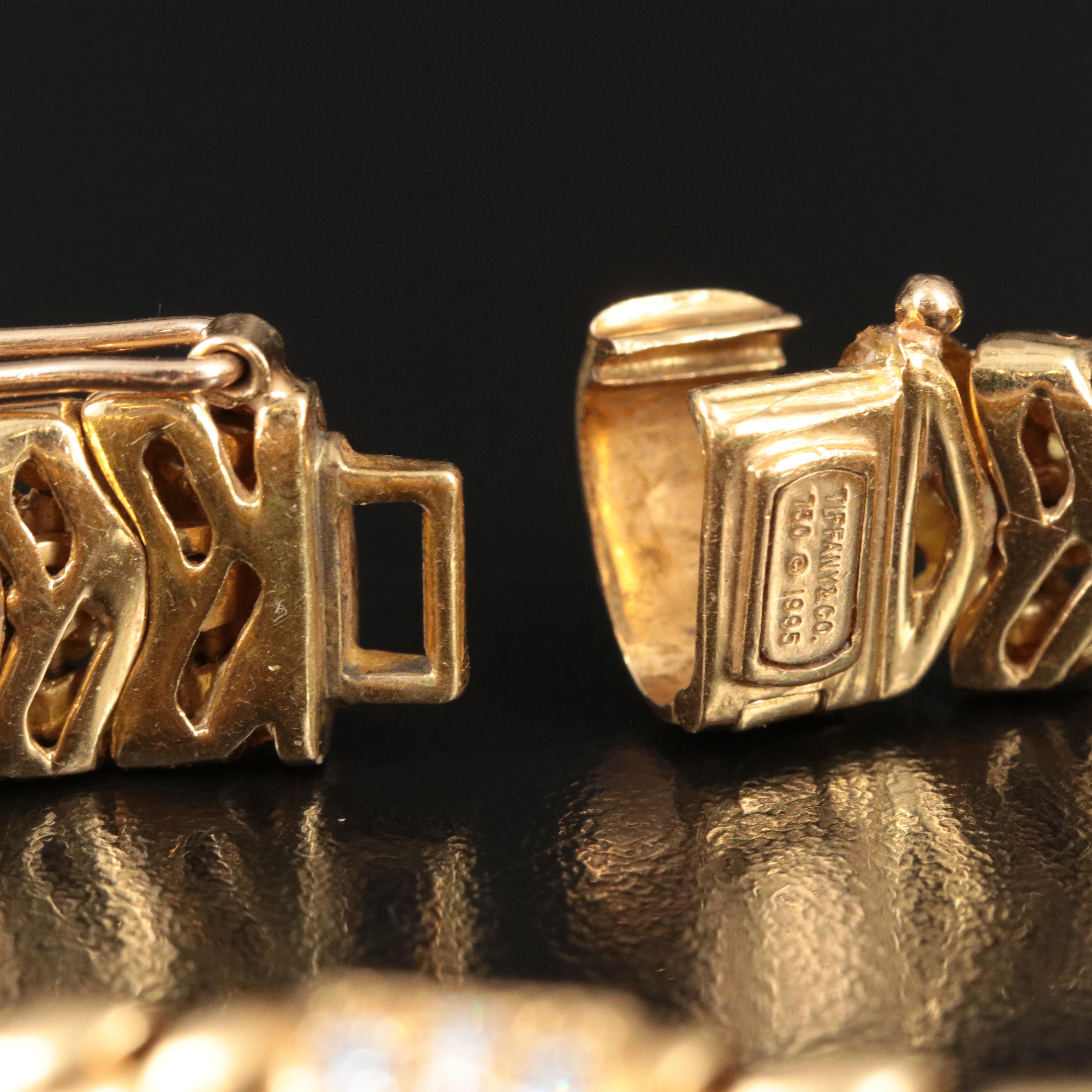 Tiffany & Co. Vannerie 18K 1.94 CTW Diamond Station Bracelet