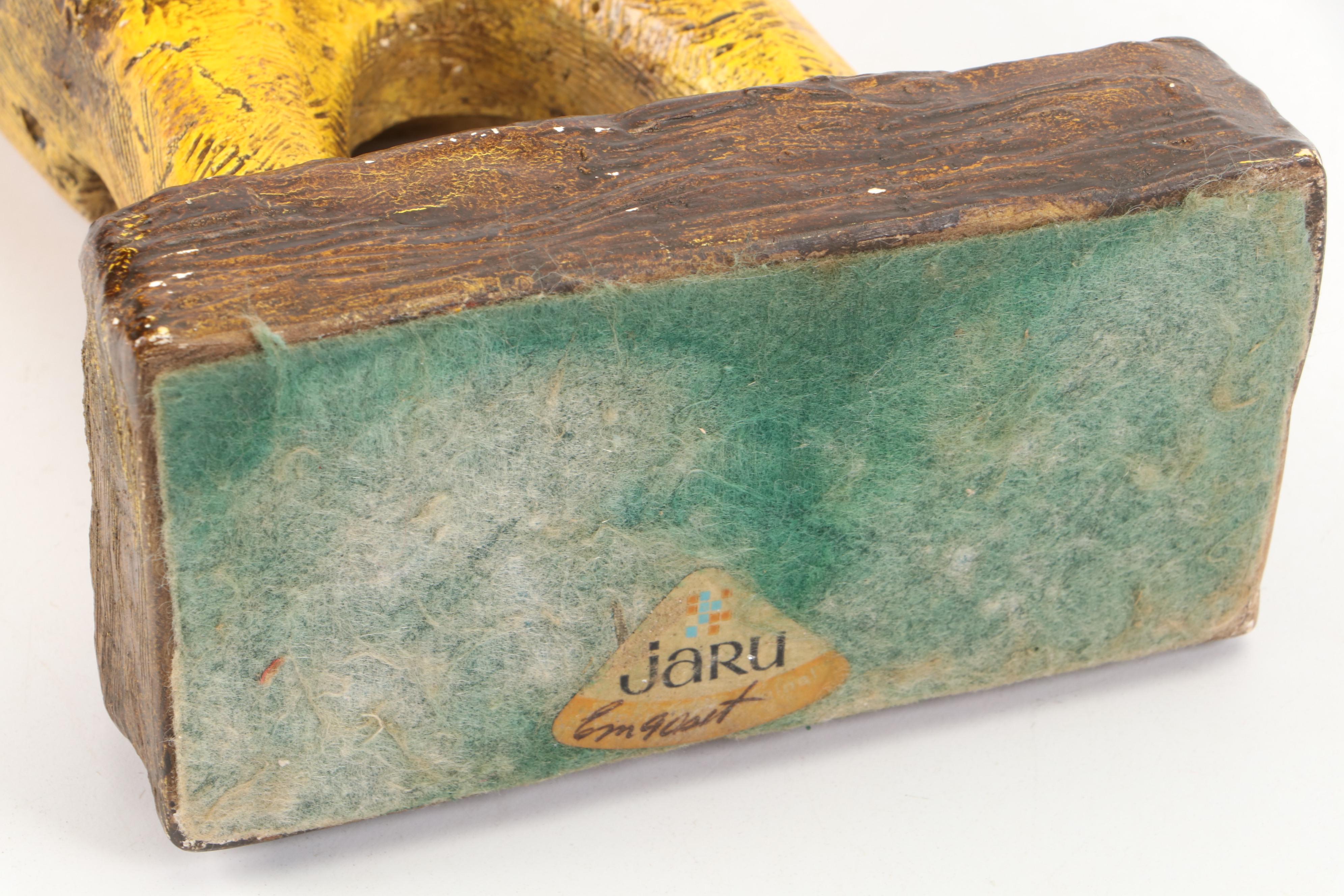 Morning Stretch Yellow Plaster Figurine by Jaru