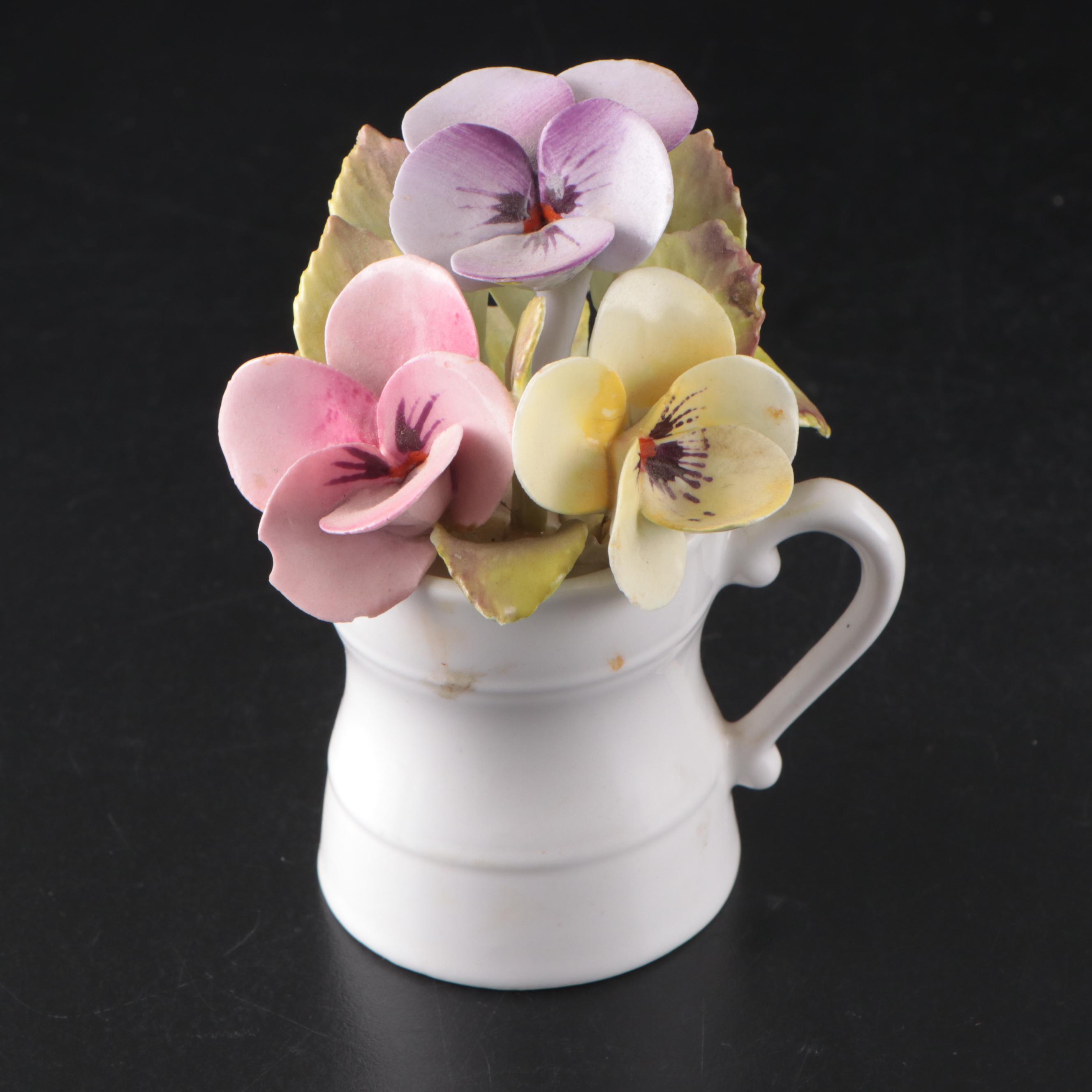 Aynsley "May Tulip" Bone China Figurine with More Ceramic Figurines