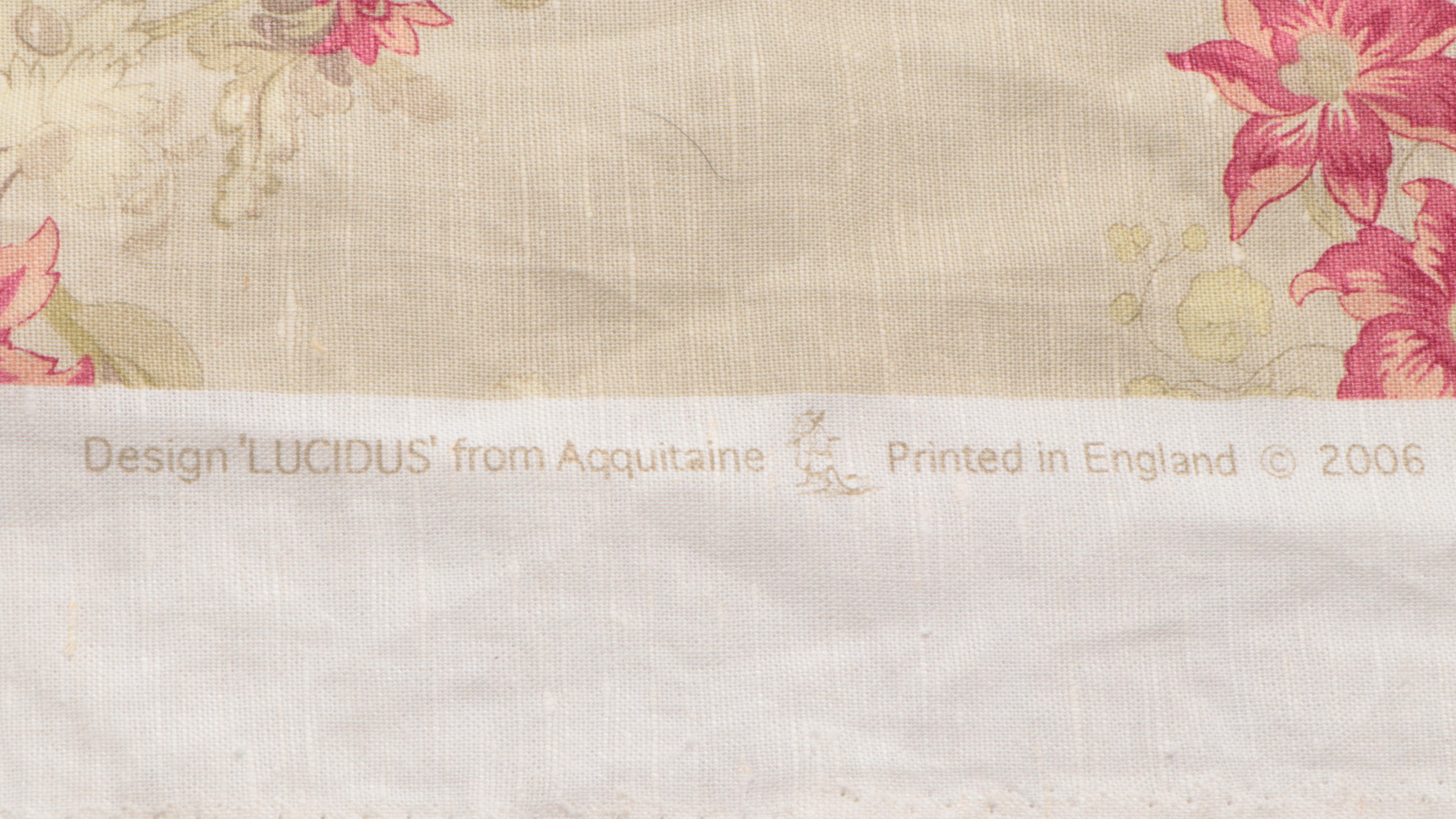 Kaufman, Aqquitaine "Lucidus", More Print & Plaid Decorator Fabric Bolts, 2000s