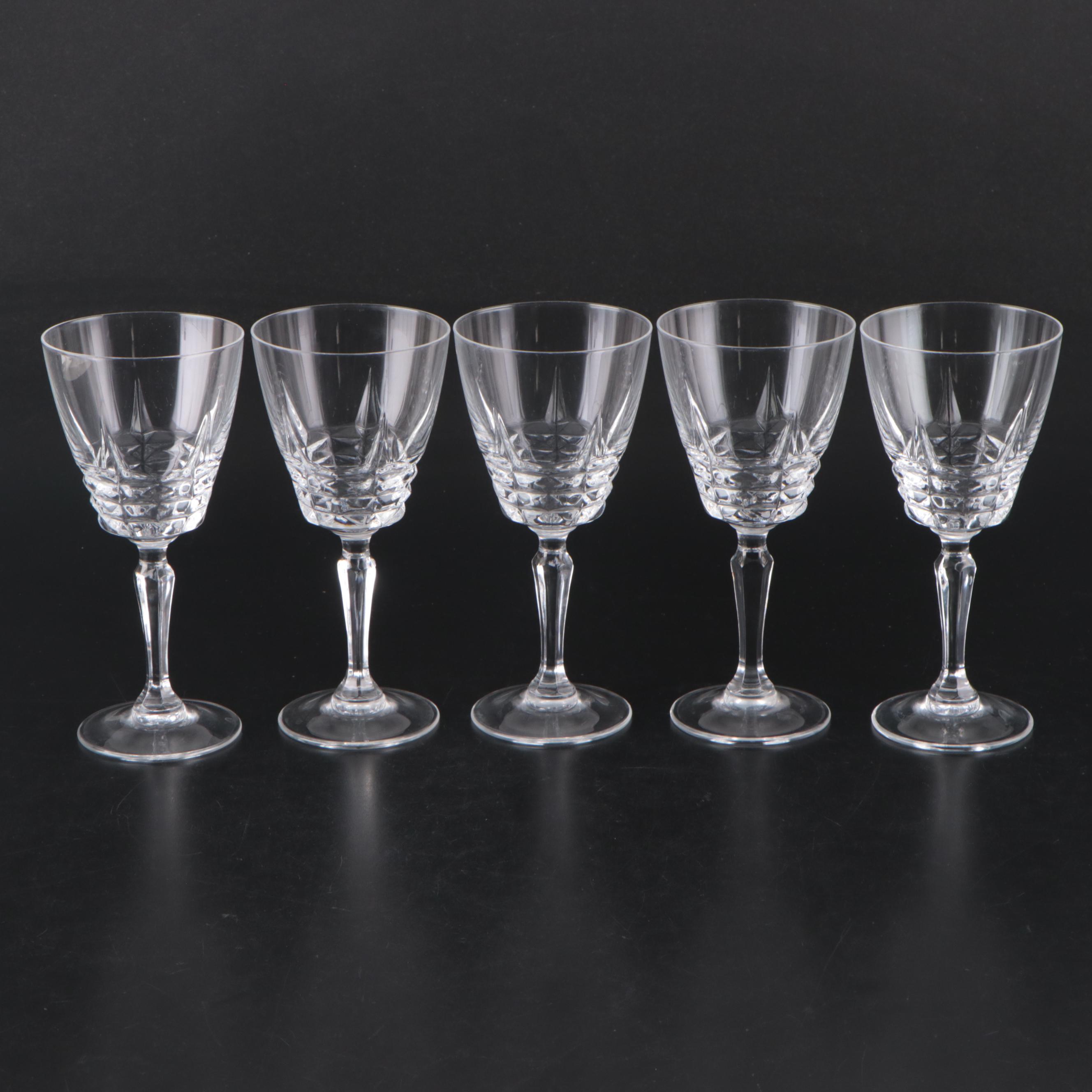 Cristal d'Arques-Durand "Chateaudun" Glass Water Goblets with More
