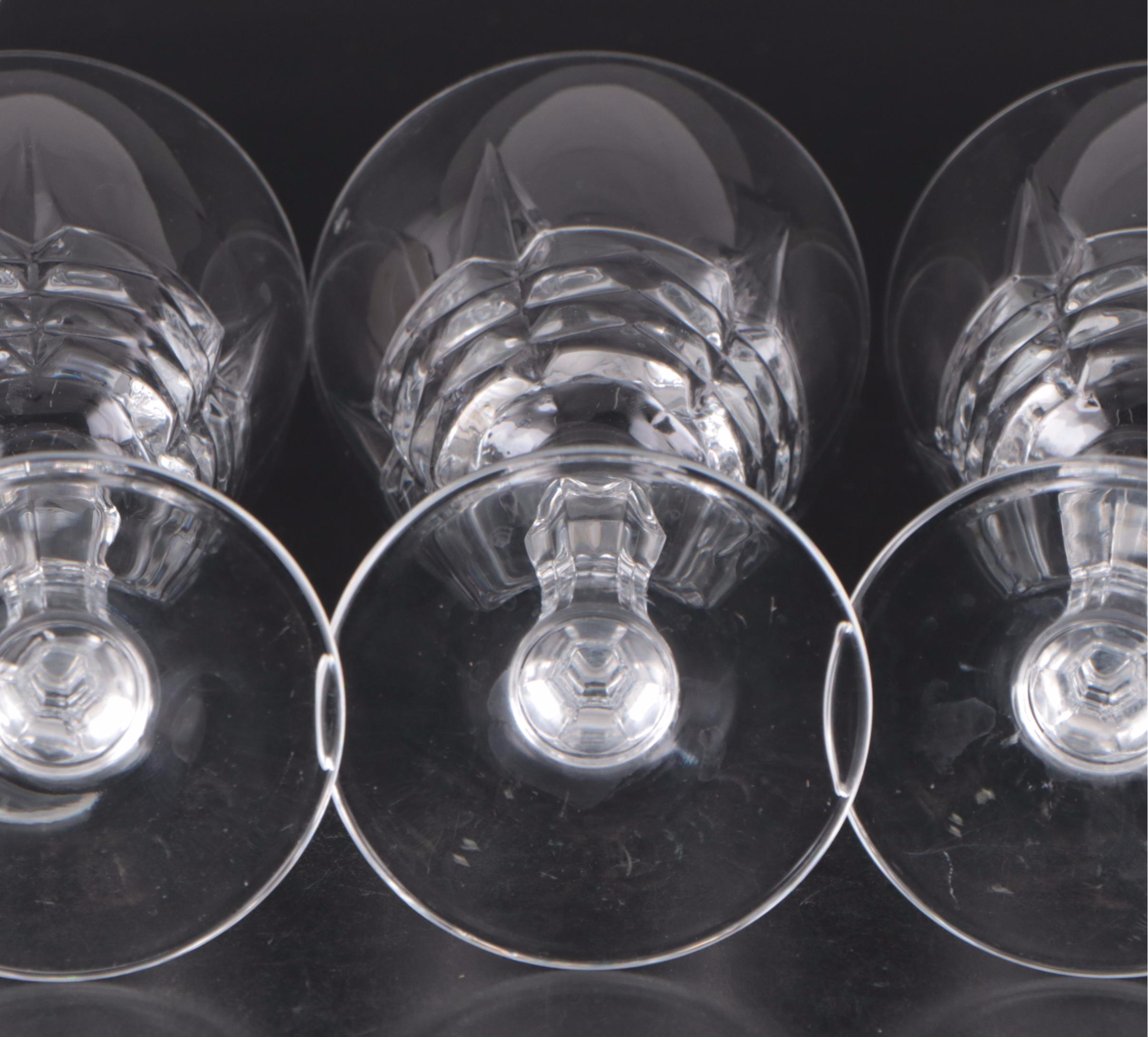 Cristal d'Arques-Durand "Chateaudun" Glass Water Goblets with More