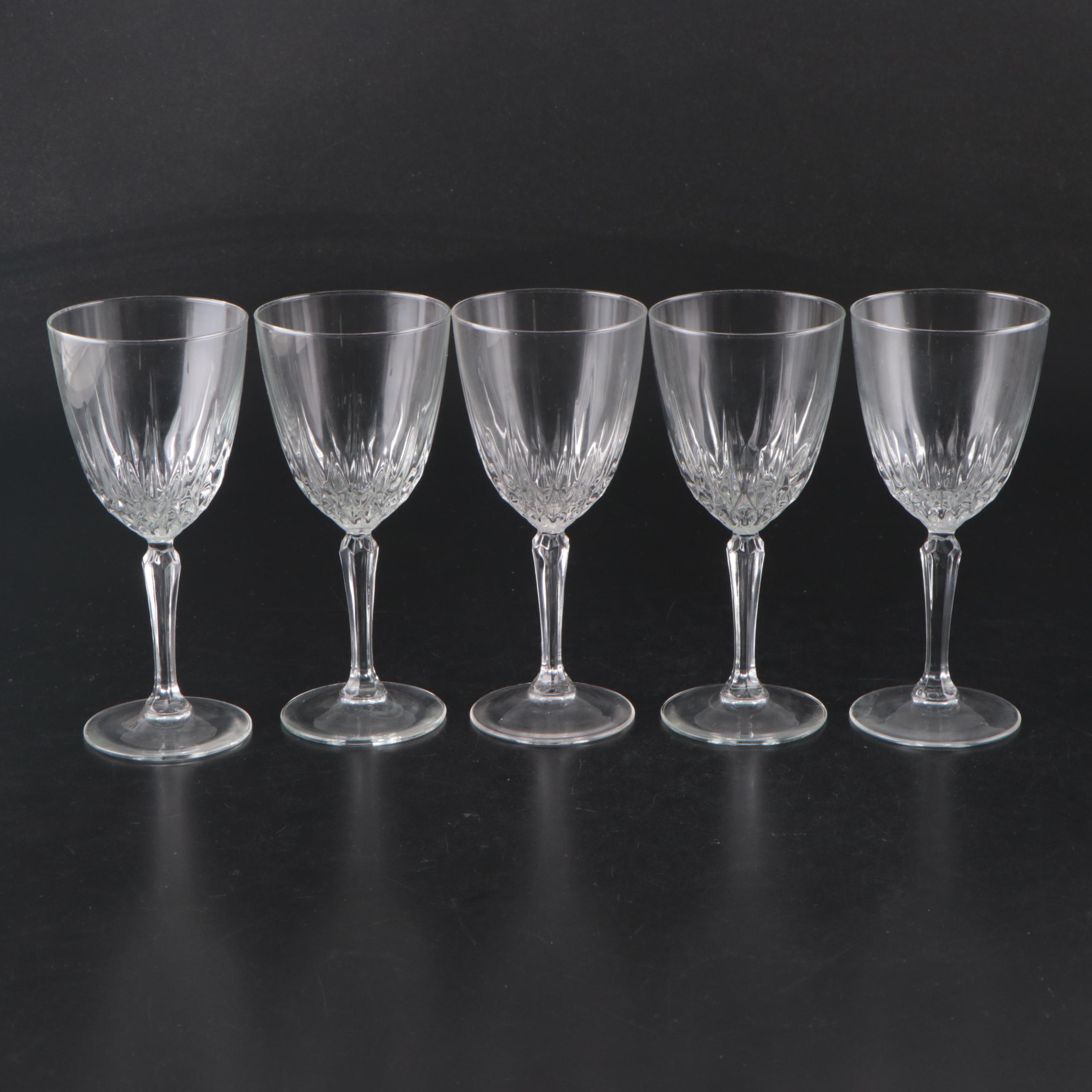Cristal d'Arques-Durand "Chateaudun" Glass Water Goblets with More