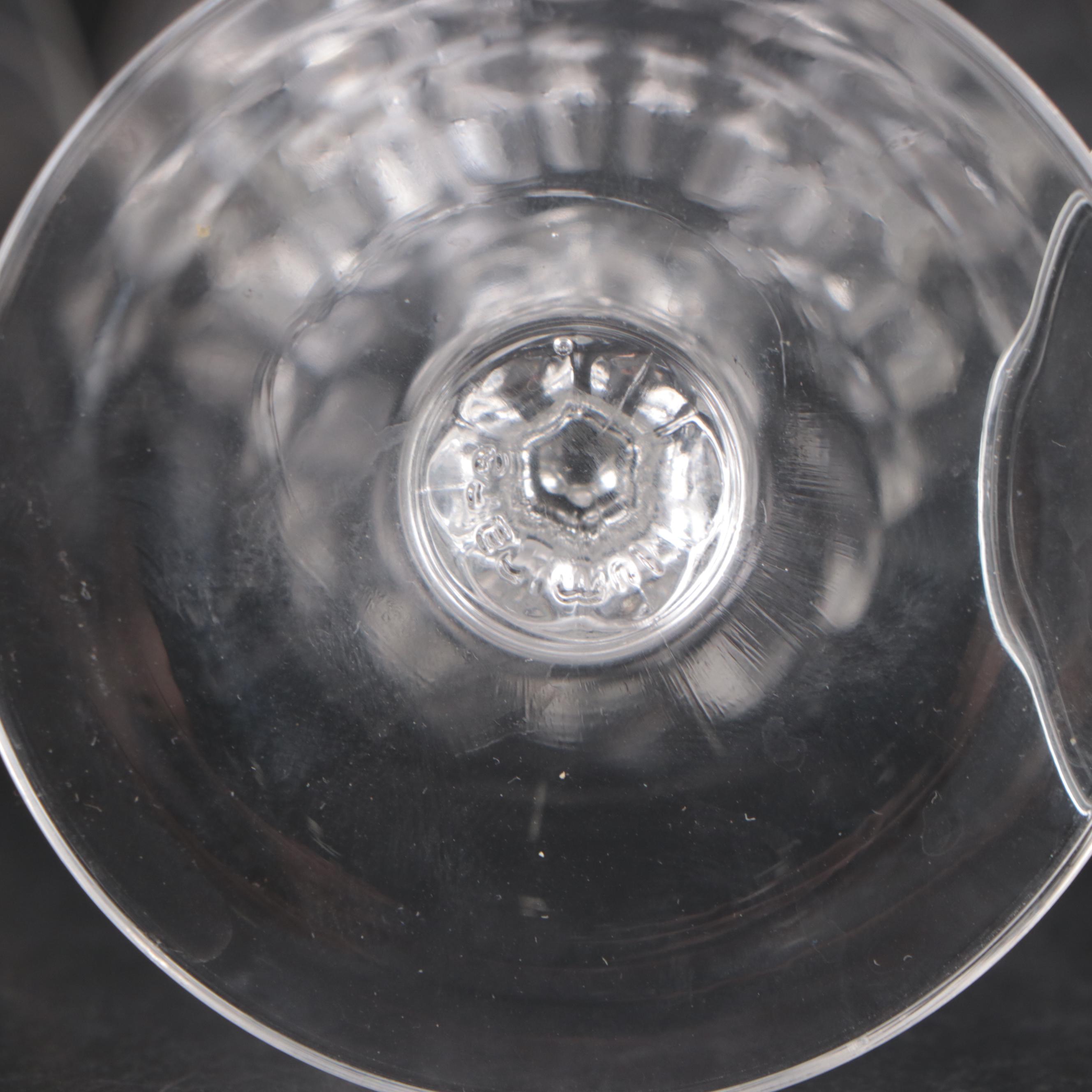 Cristal d'Arques-Durand "Chateaudun" Glass Water Goblets with More