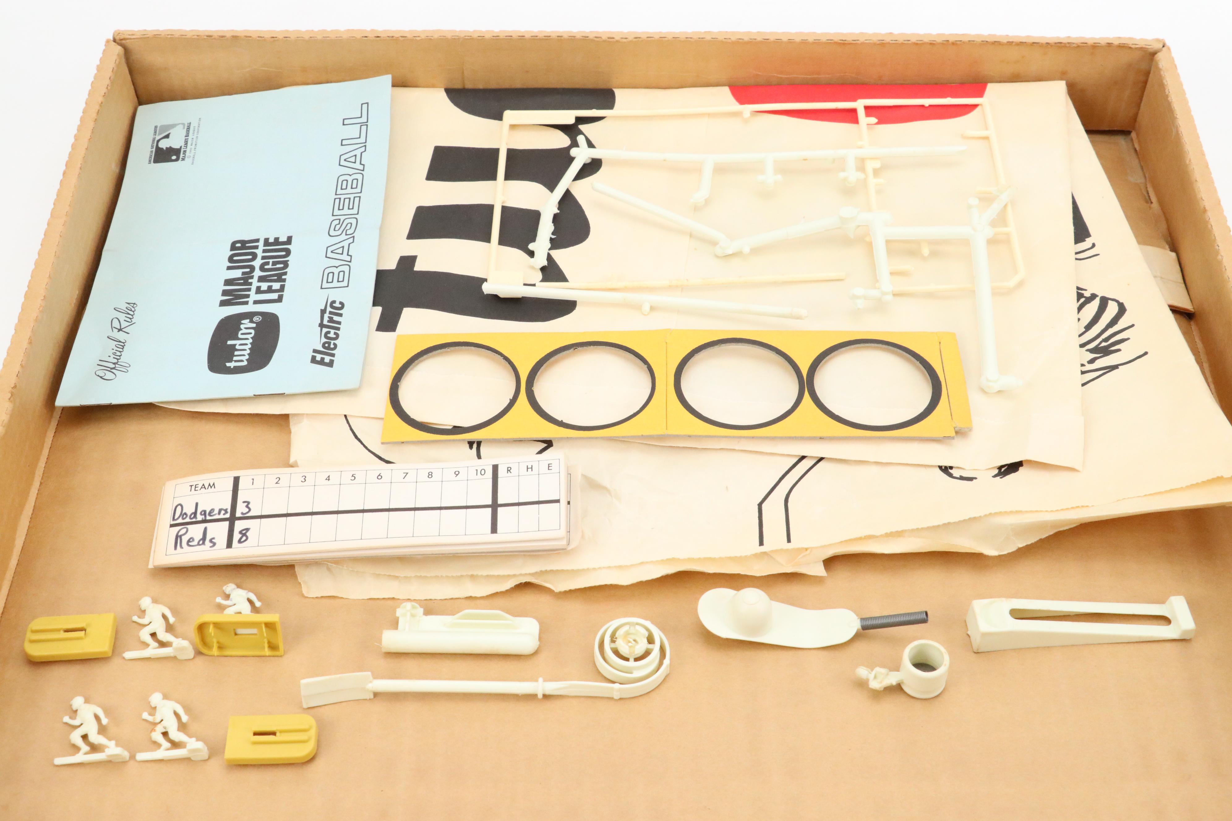 Tudor Electric Major League Baseball Game with Parker Brothers Peg Baseball Game