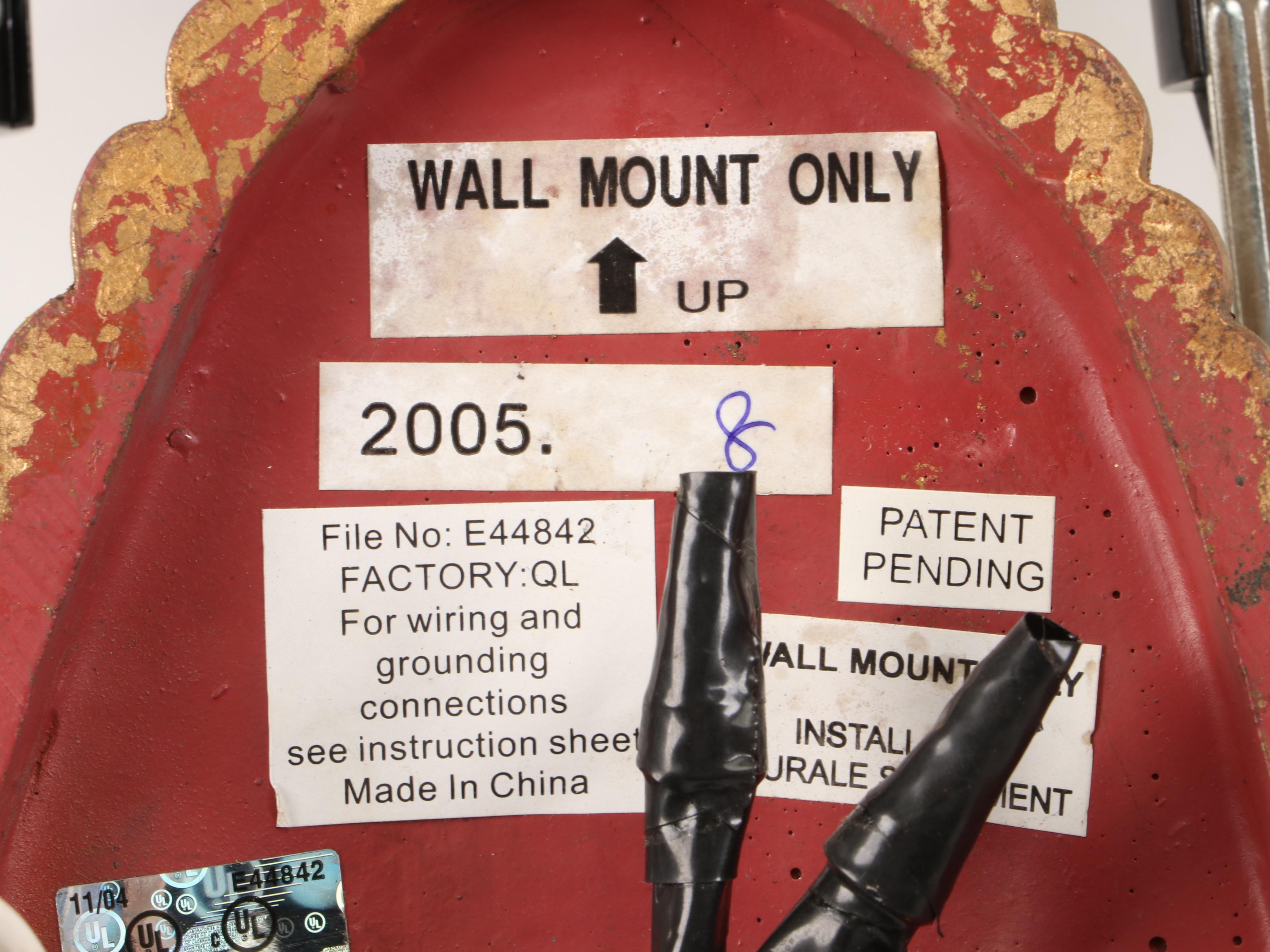 Murray Feiss Empire Style Double-Arm Wall Candle Sconce Lights with Shades