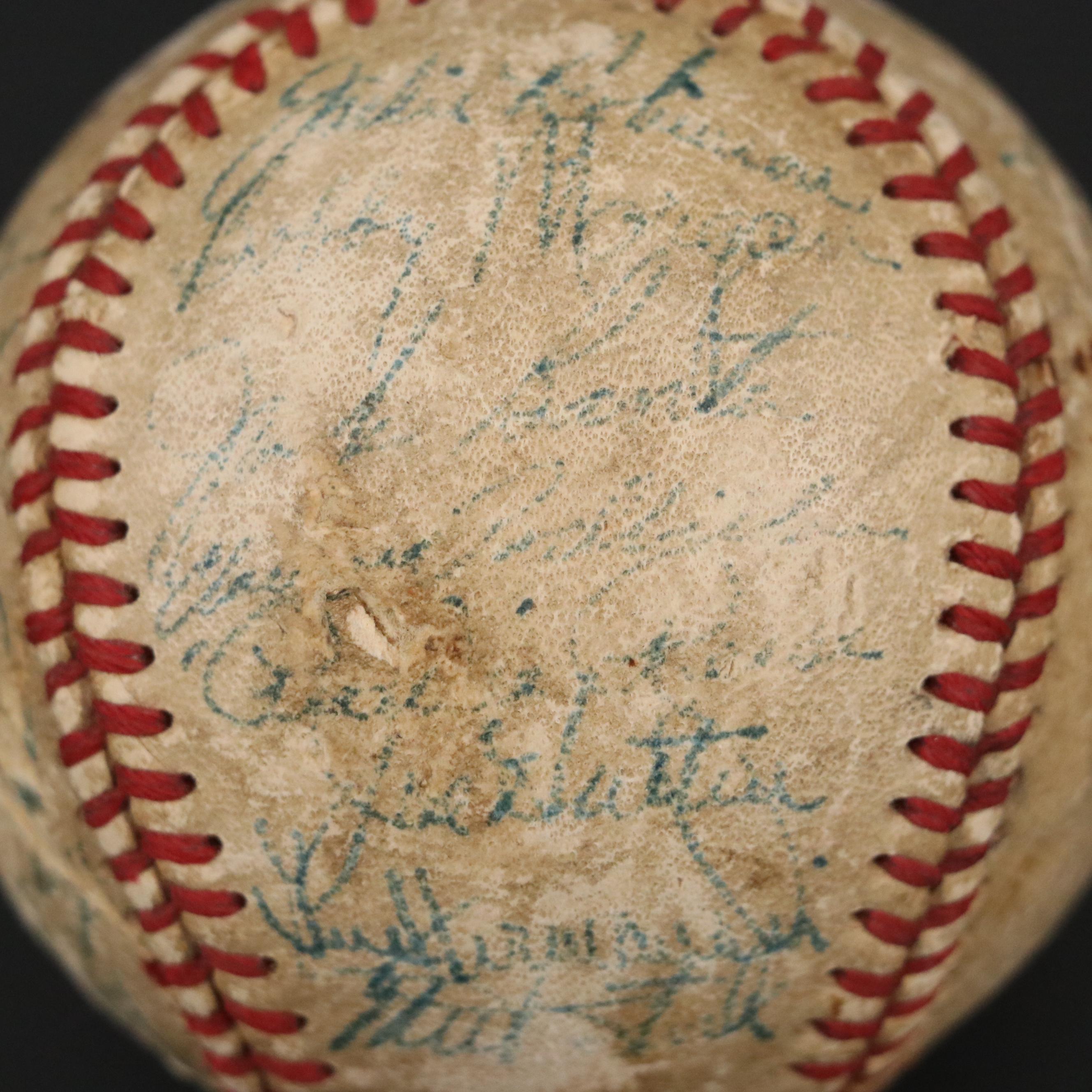 1950 Brooklyn Dodgers Team Signed Baseball Featuring Roy Campanella and More