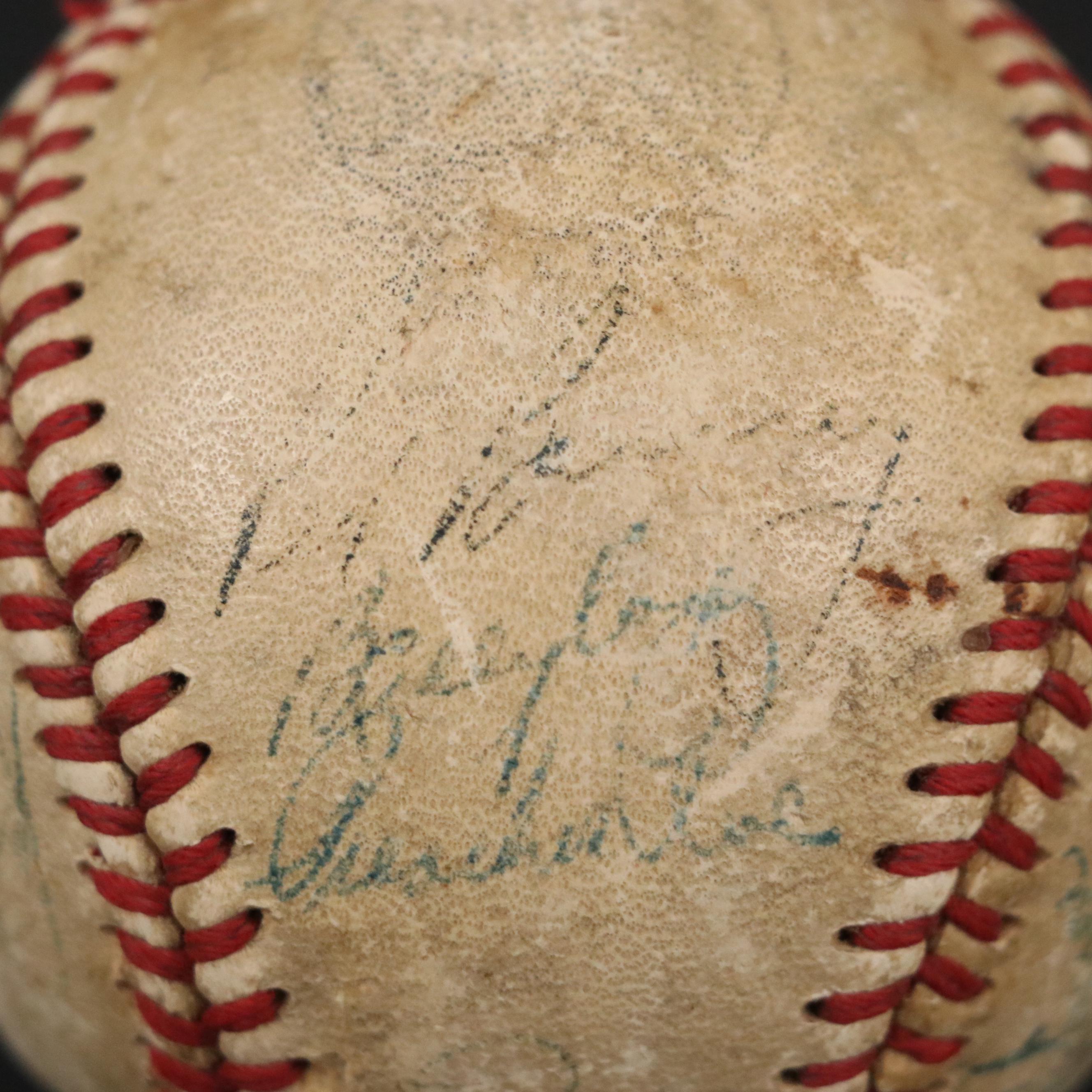 1950 Brooklyn Dodgers Team Signed Baseball Featuring Roy Campanella and More