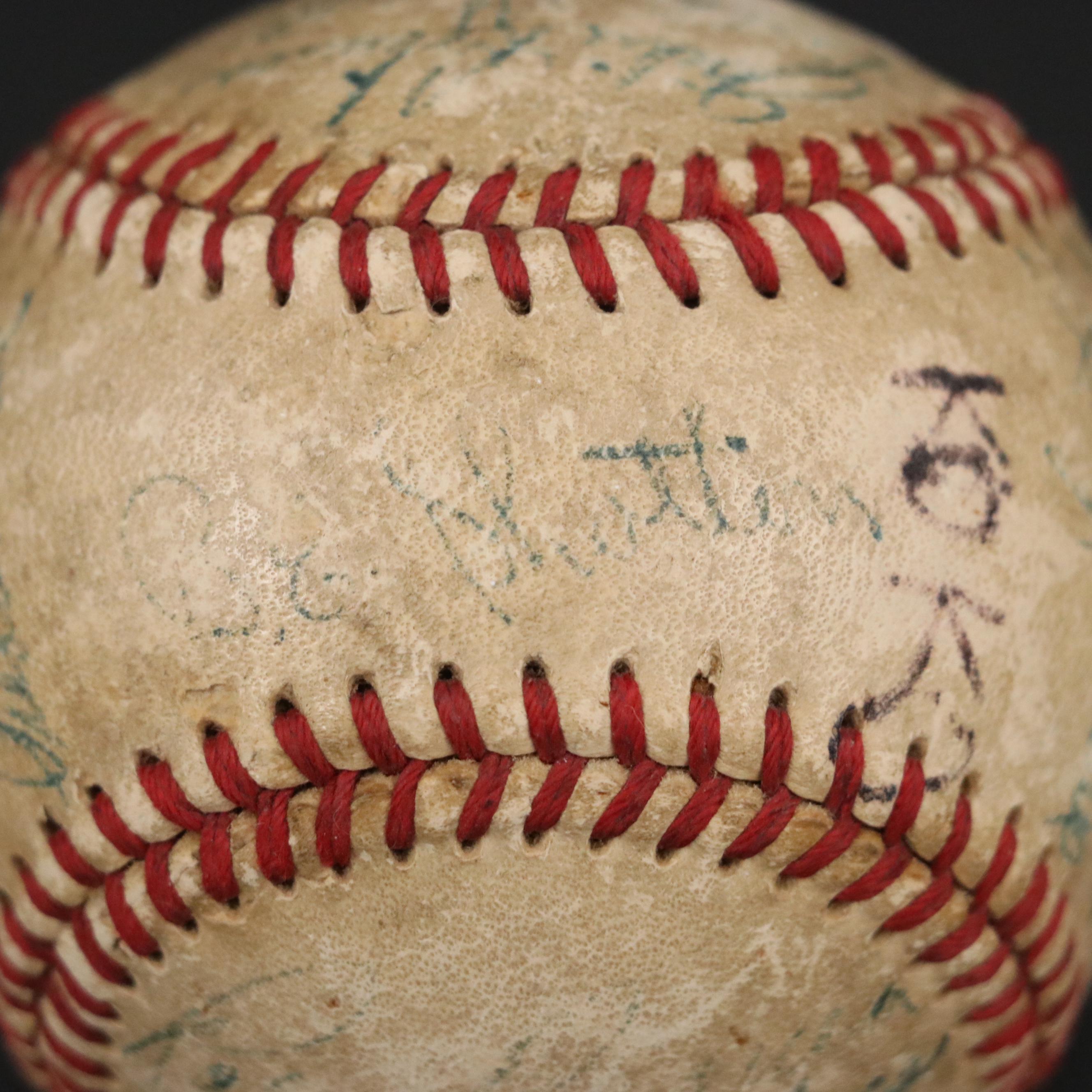 1950 Brooklyn Dodgers Team Signed Baseball Featuring Roy Campanella and More