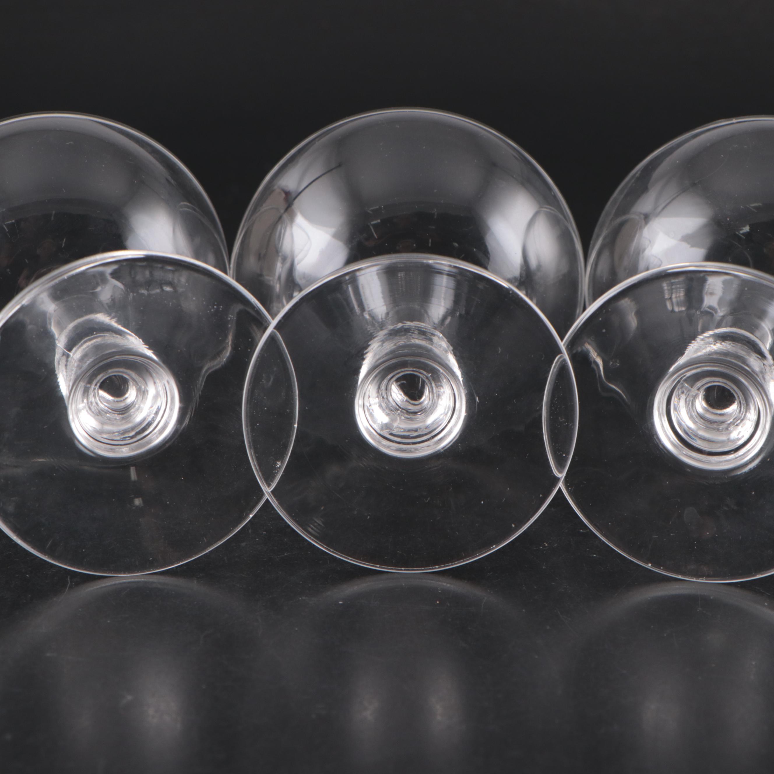 Wafer Stem Glass Cocktail Glasses and Champagne Coupes with More