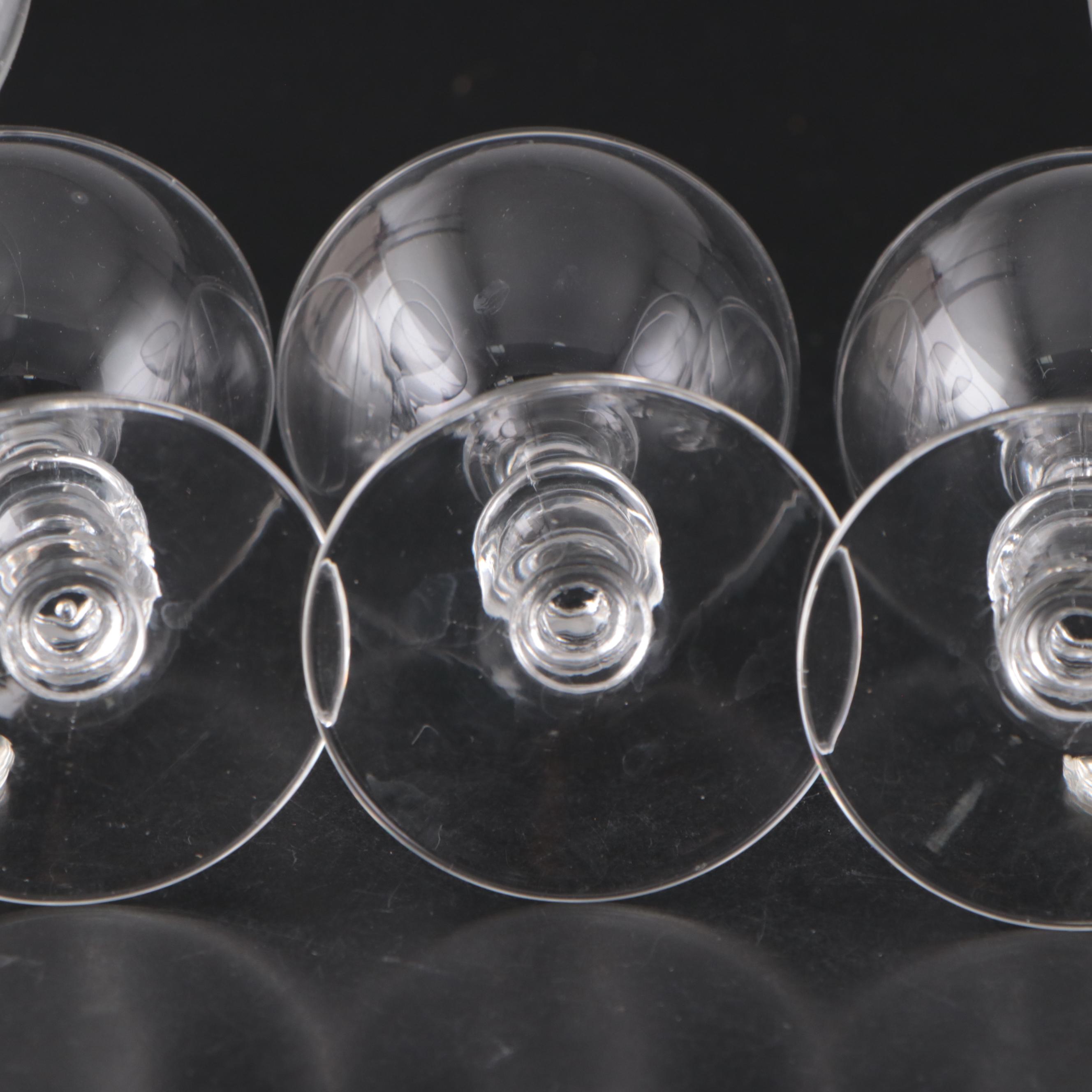 Wafer Stem Glass Cocktail Glasses and Champagne Coupes with More