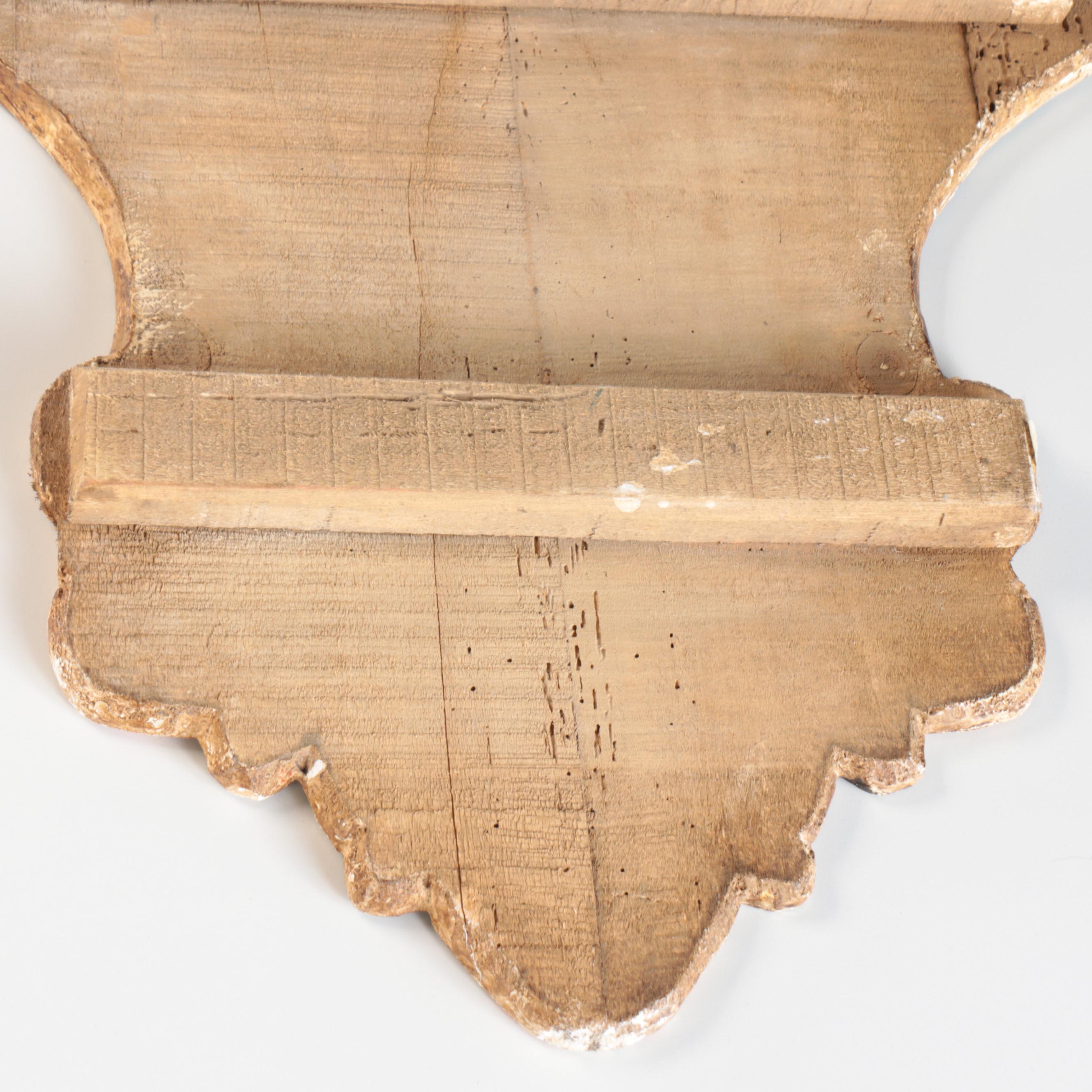 Oil Painting on Cut Out Wood Panel of Parrots in Fruit Tree Topiary