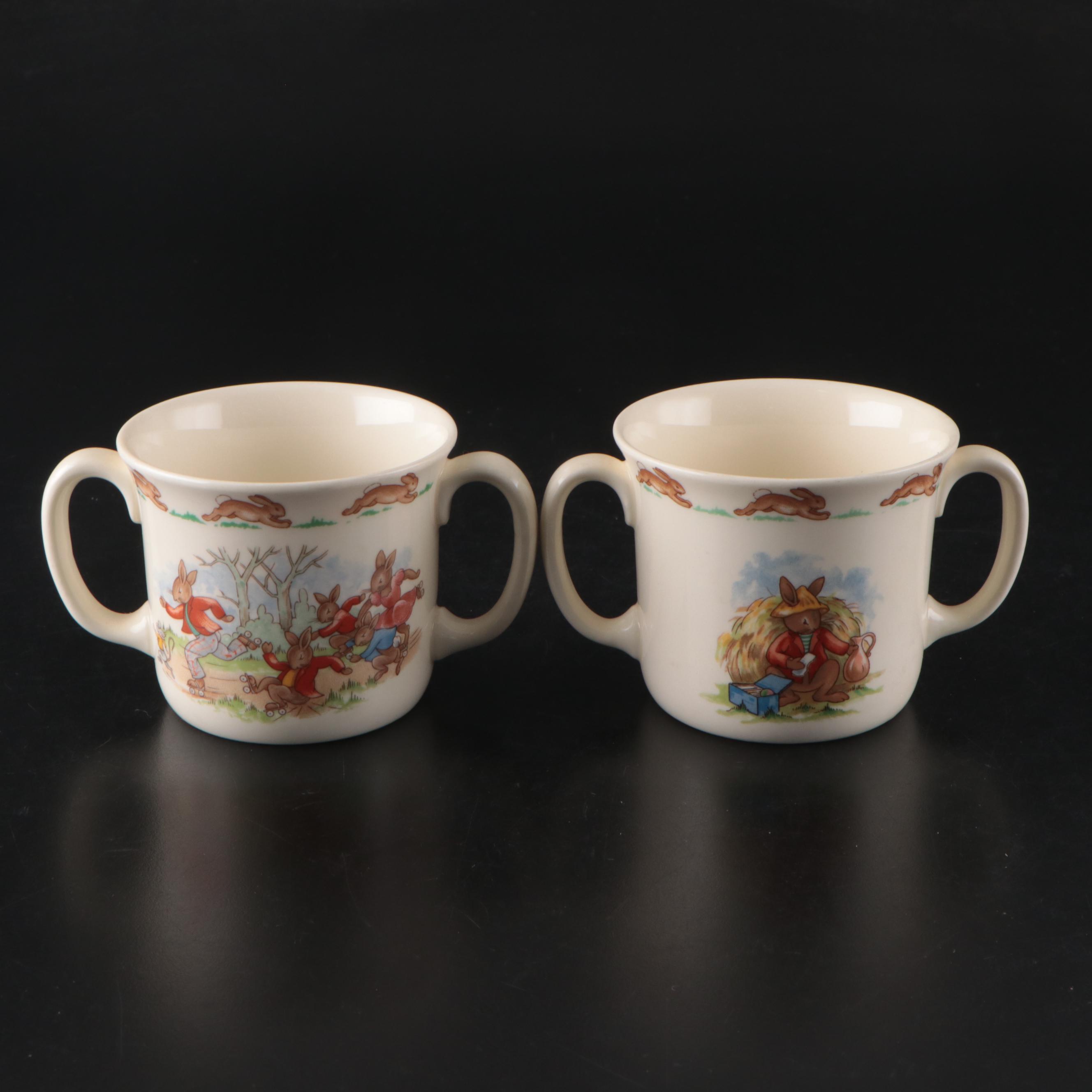 Royal Doulton "Bunnykins" Bone China Children's Dinnerware, Mid to Late 20th C.