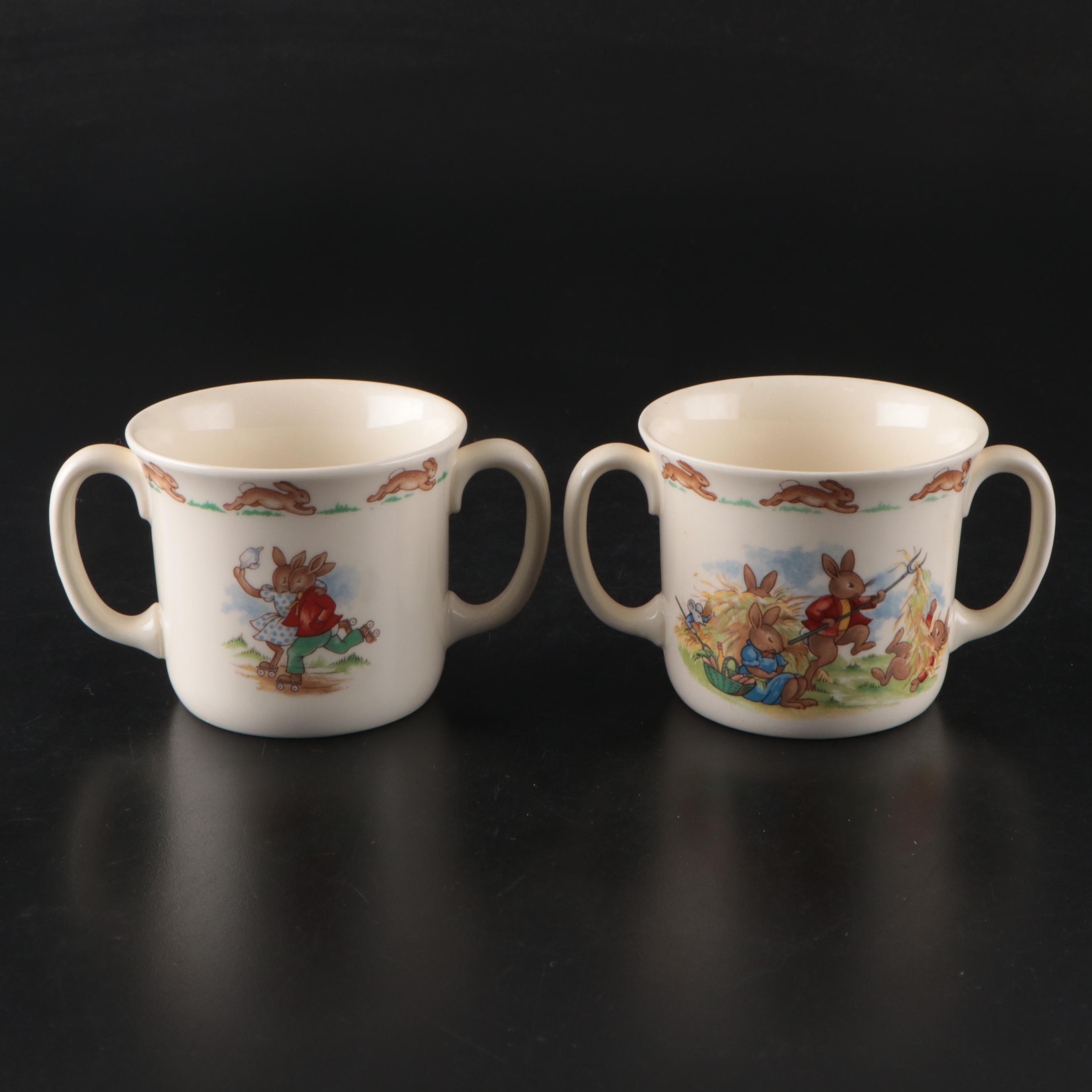 Royal Doulton "Bunnykins" Bone China Children's Dinnerware, Mid to Late 20th C.