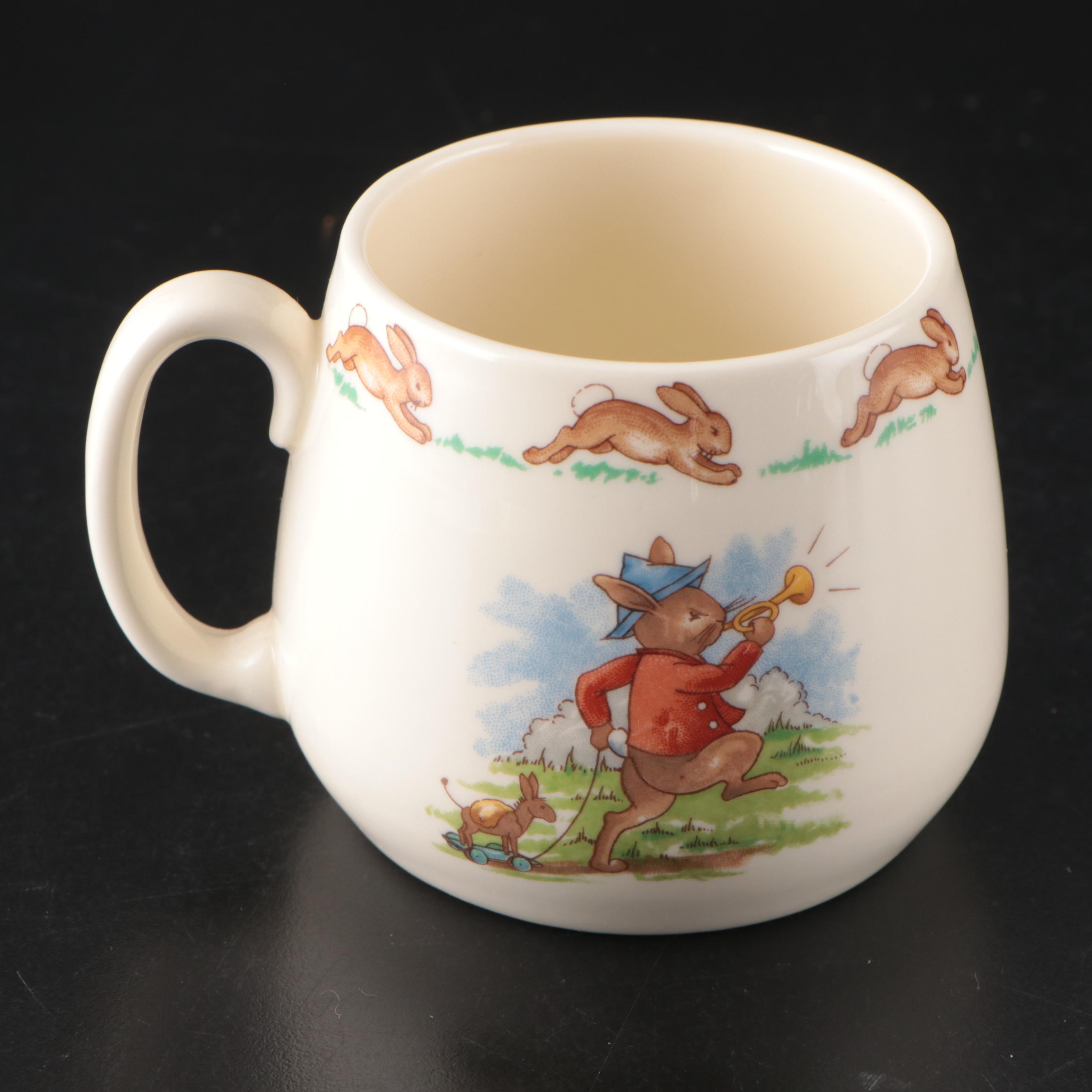 Royal Doulton "Bunnykins" Bone China Children's Dinnerware, Mid to Late 20th C.