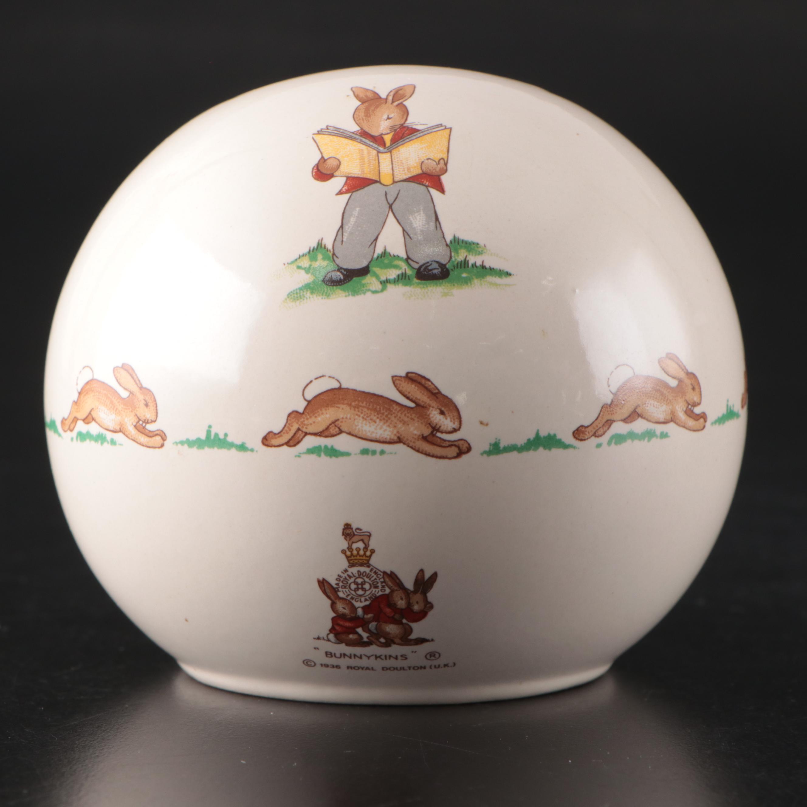 Royal Doulton "Bunnykins" Bone China Children's Dinnerware, Mid to Late 20th C.