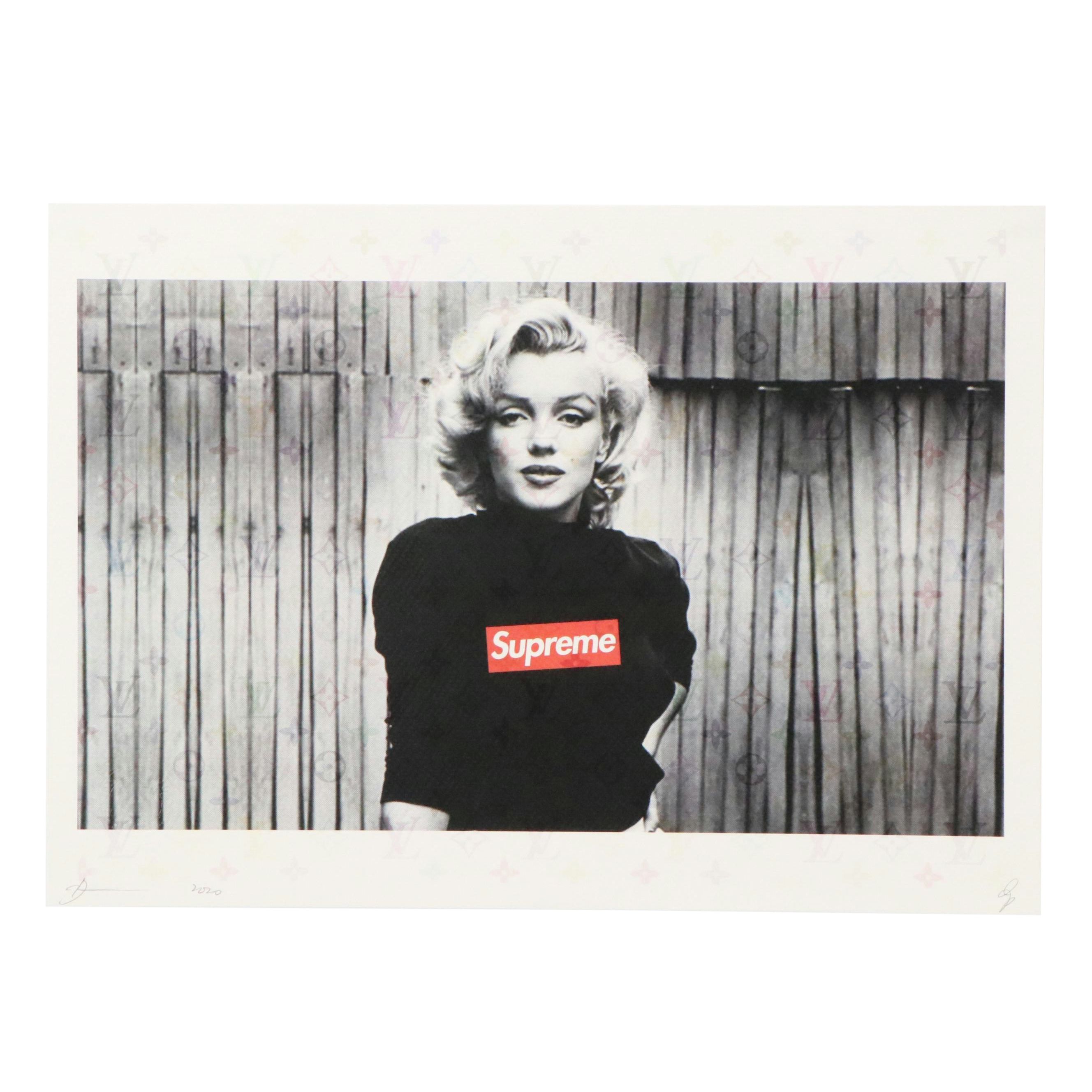 Death NYC Graphic Digital Print Featuring Marilyn Monroe, 21st Century