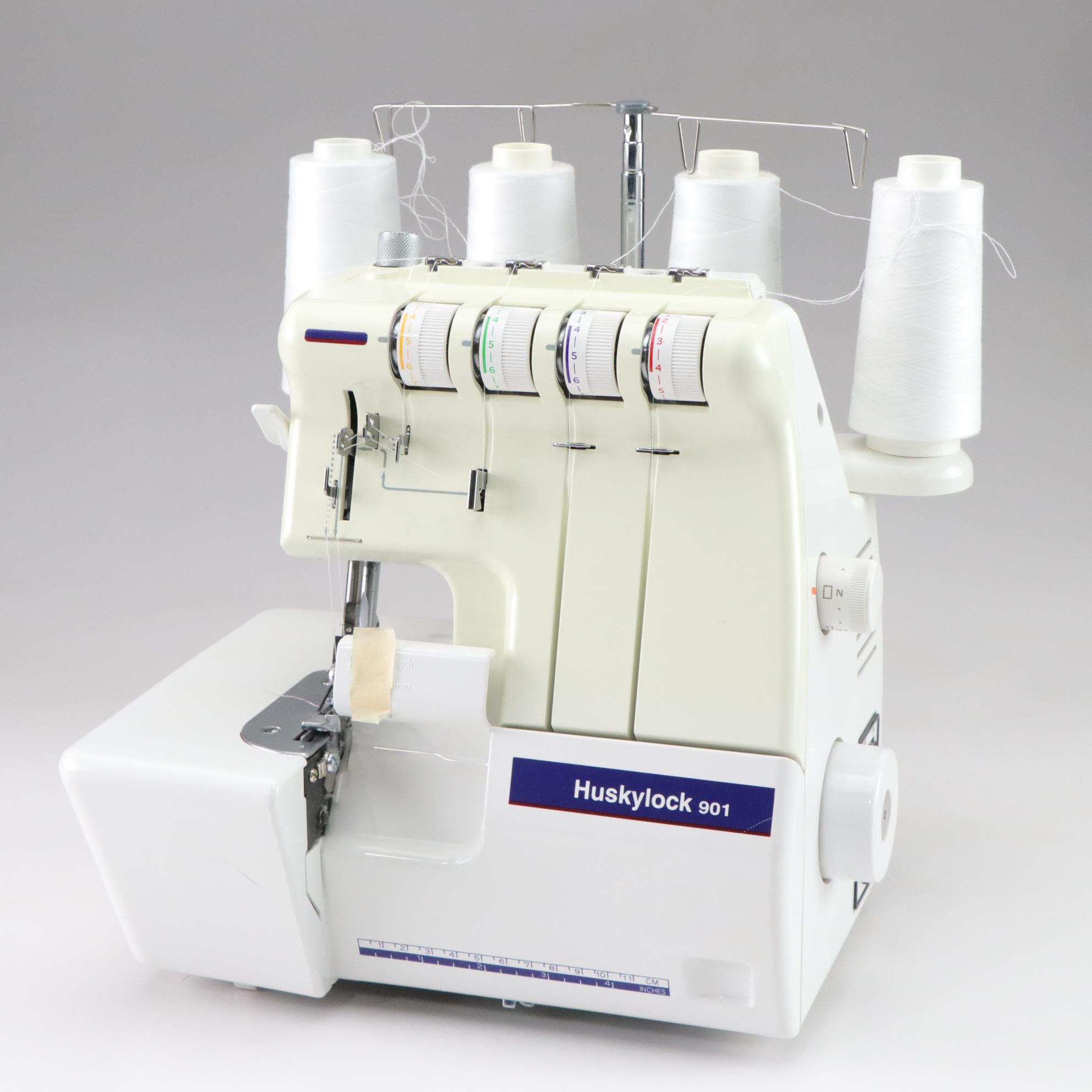 Huskylock 901 Serger Sewing Machine with Accessories and Supplies