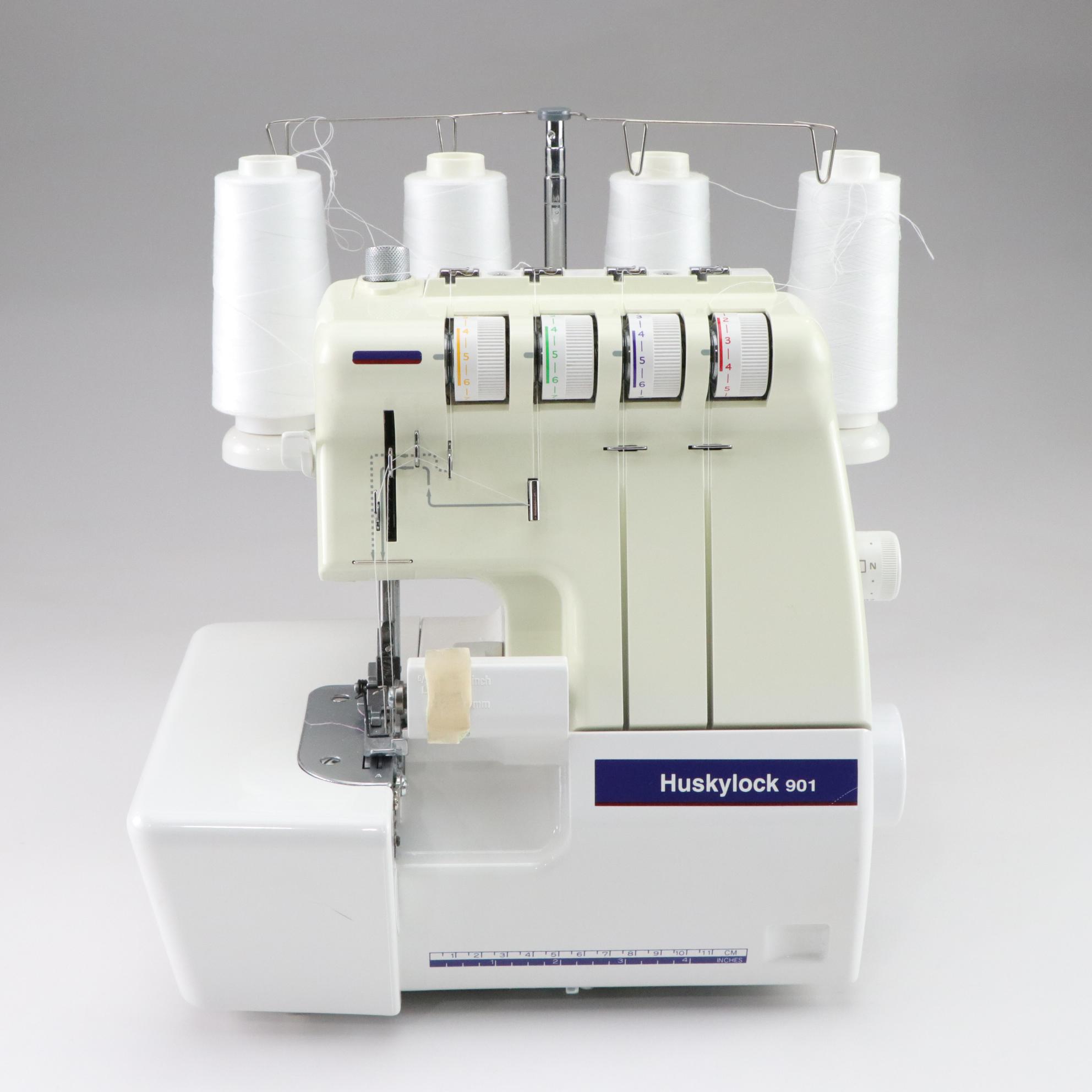 Huskylock 901 Serger Sewing Machine with Accessories and Supplies