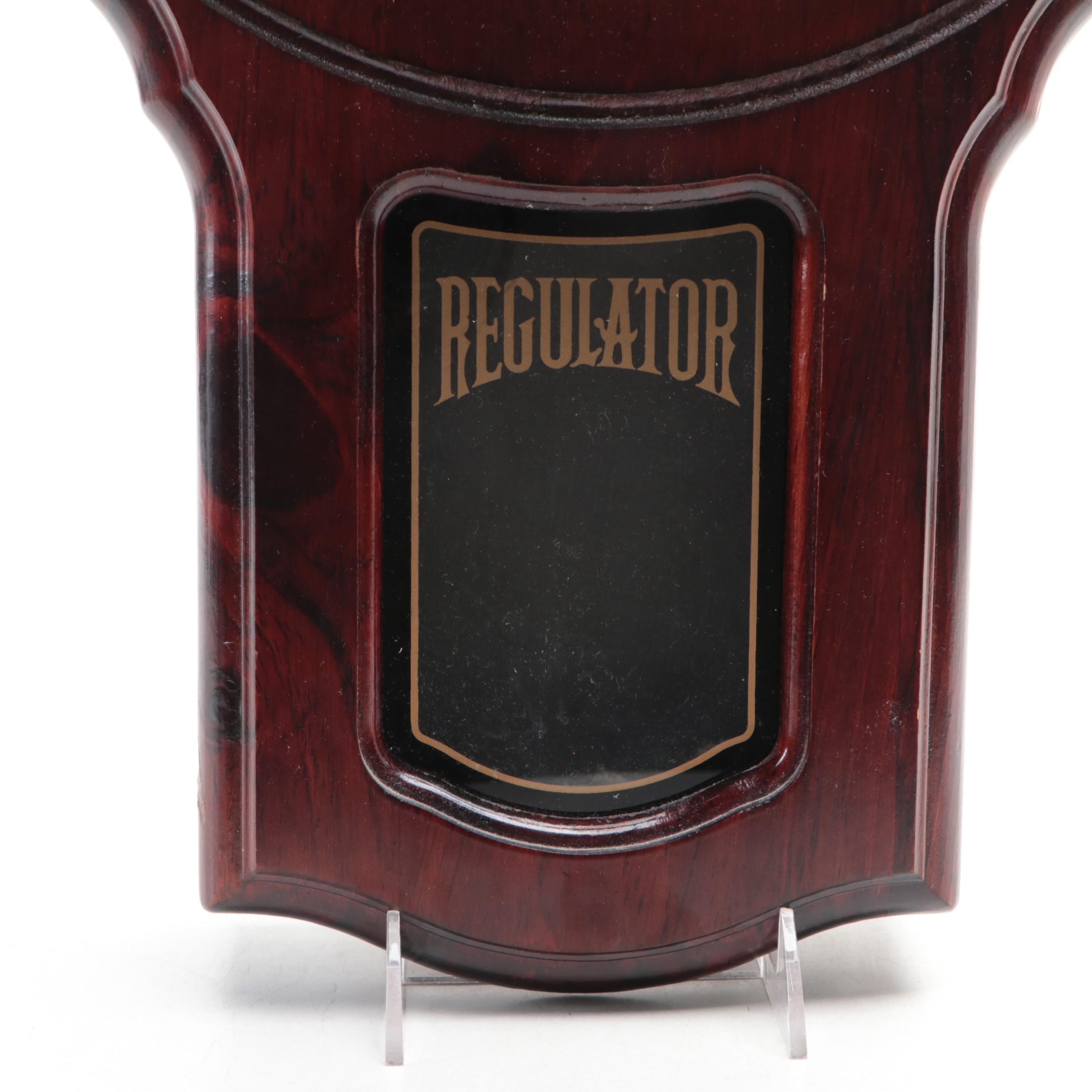 Verichron Wooden Regulator Wall Clock, Late 20th Century
