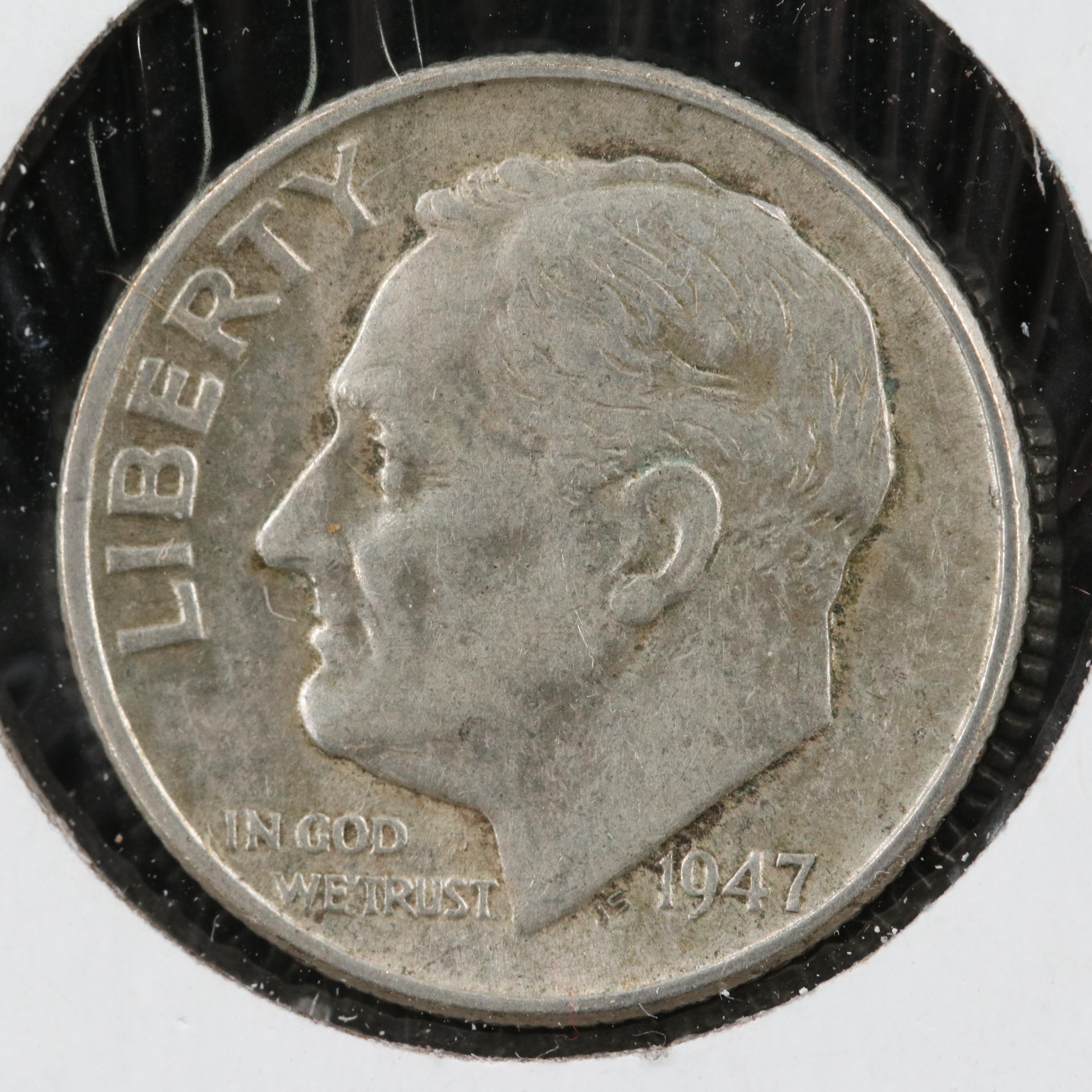 100 Roosevelt Silver Dimes, 1946 to 1952