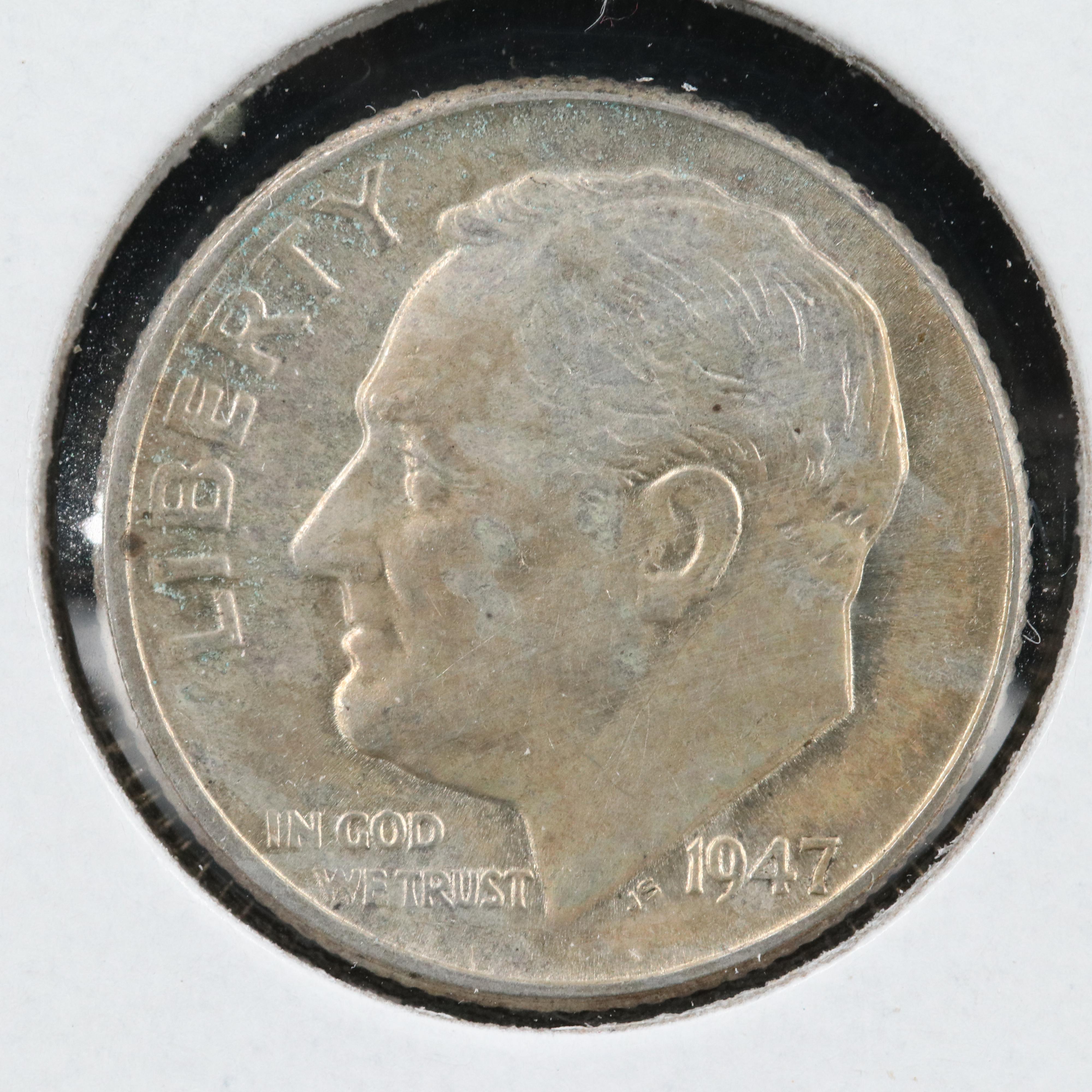 100 Roosevelt Silver Dimes, 1946 to 1952