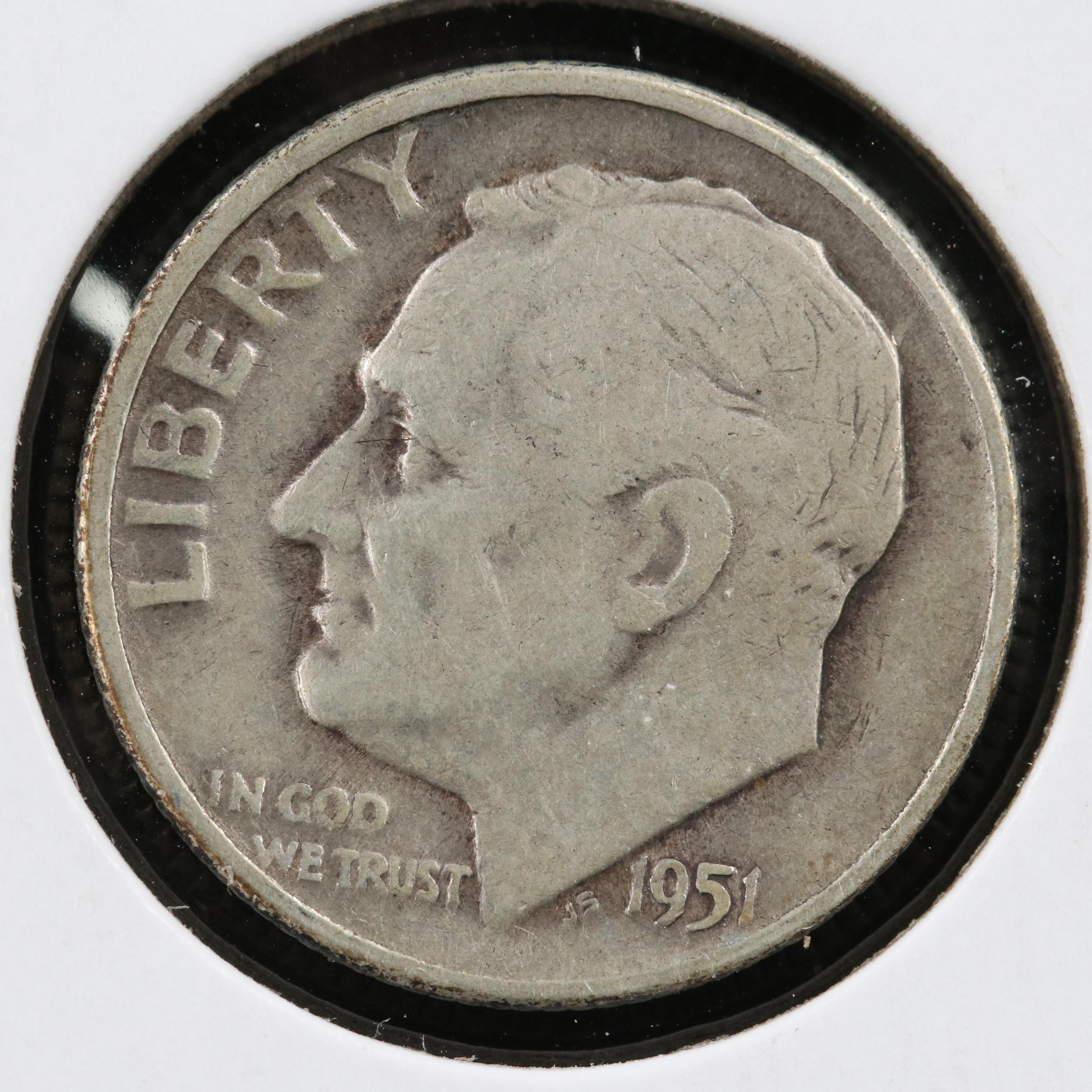 100 Roosevelt Silver Dimes, 1946 to 1952