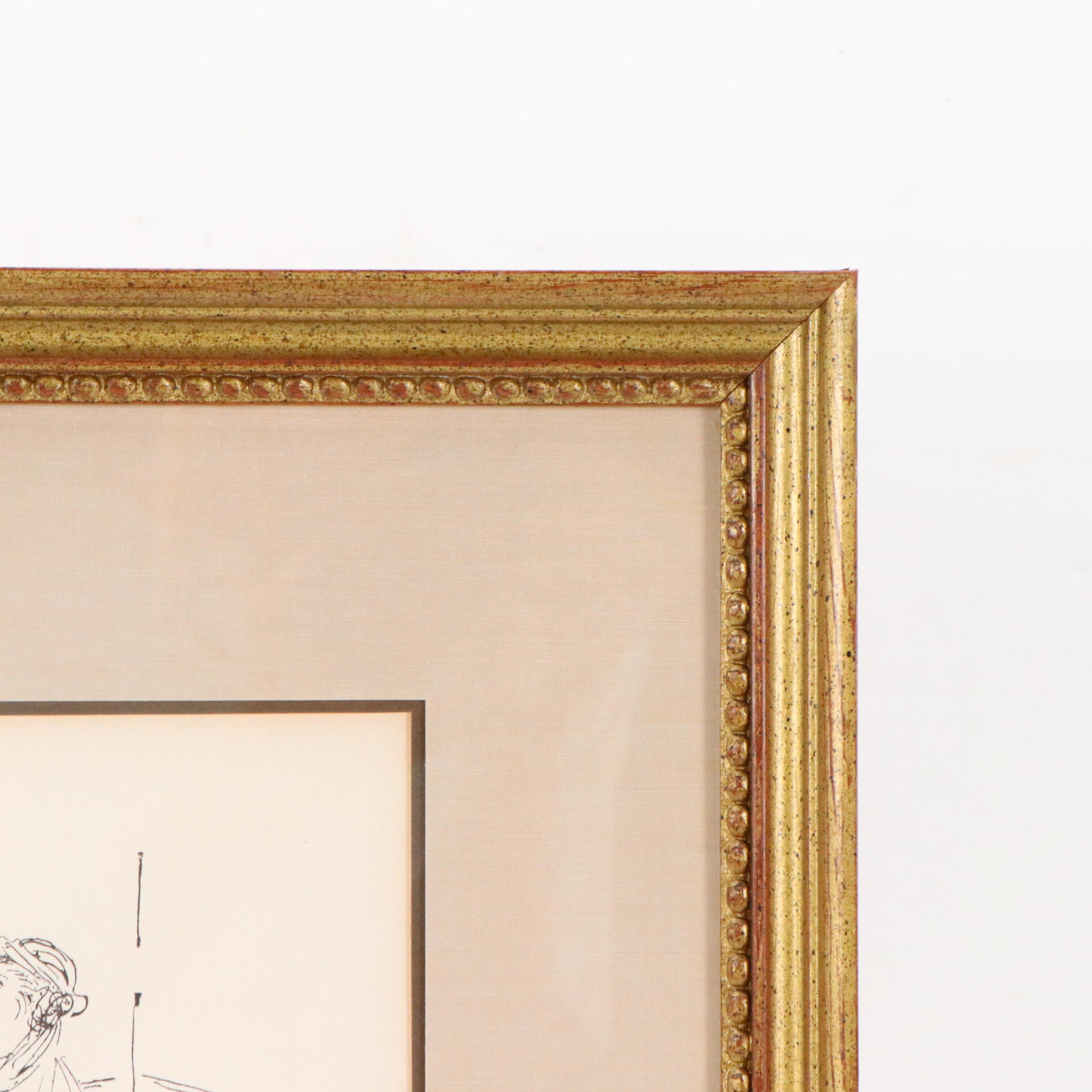 Pablo Picasso Woodcut "La Pose du Modele"