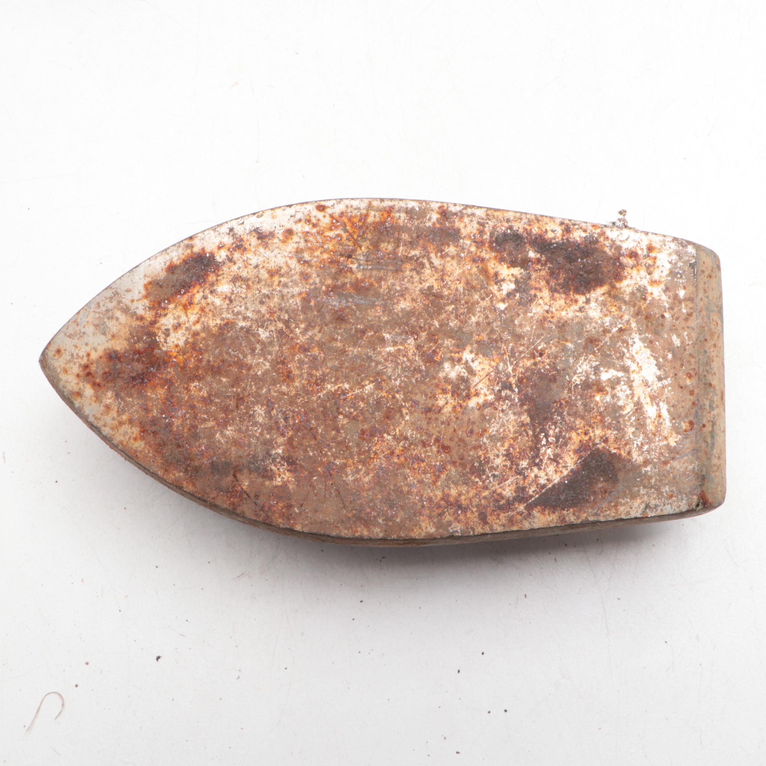 Coca-Cola Vintage Tray with Asbestos Sad Iron, Brass Bucket, Strainers and More