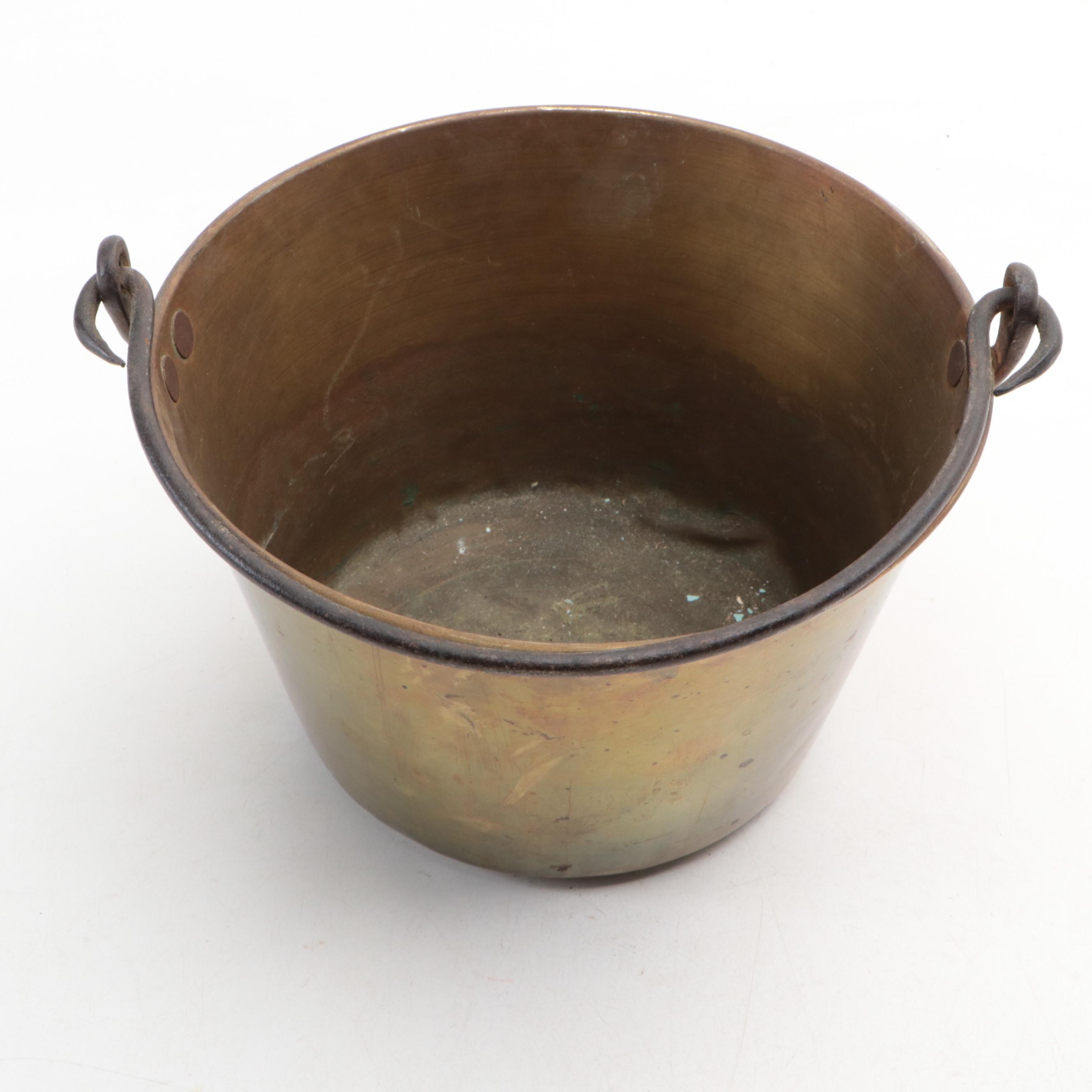 Coca-Cola Vintage Tray with Asbestos Sad Iron, Brass Bucket, Strainers and More