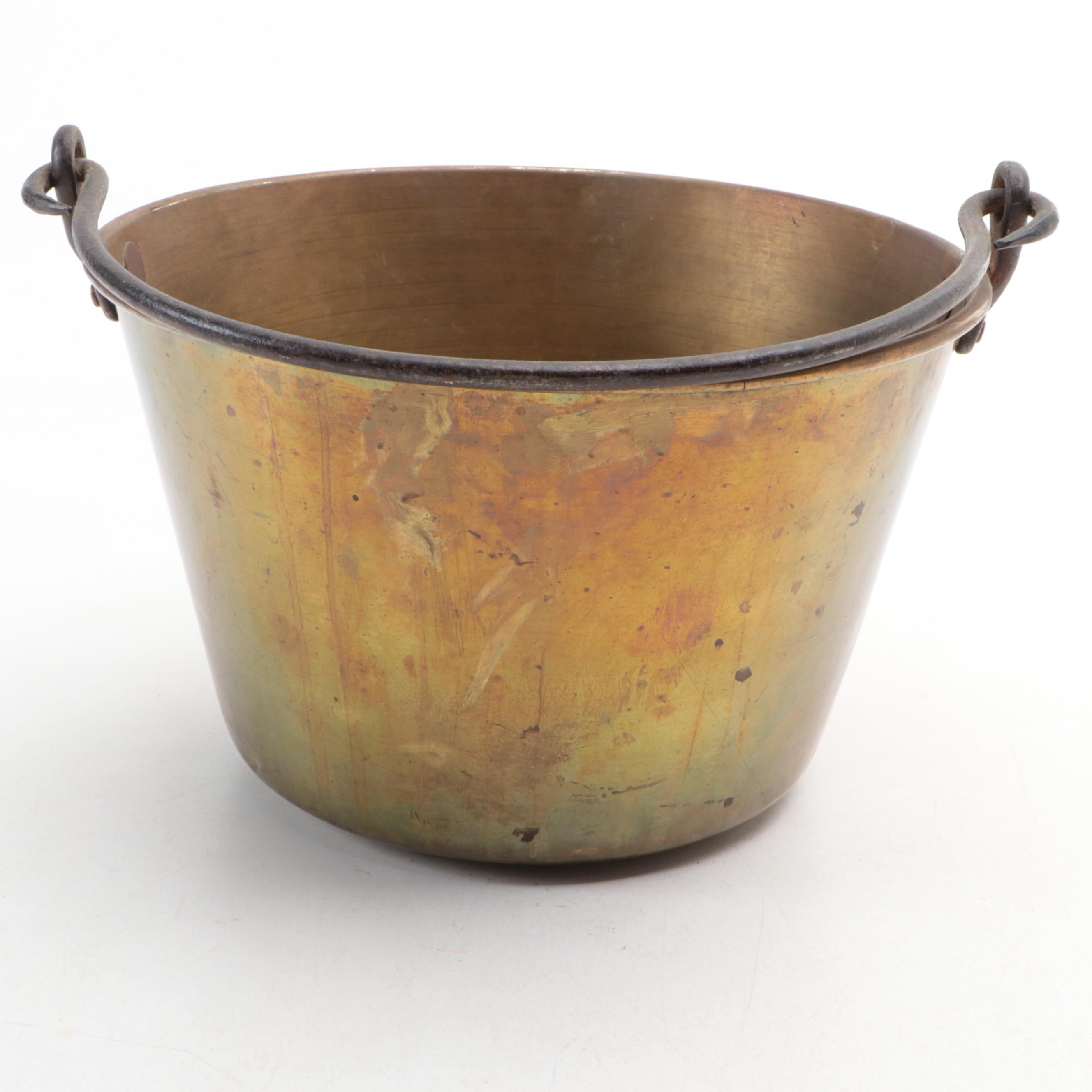 Coca-Cola Vintage Tray with Asbestos Sad Iron, Brass Bucket, Strainers and More