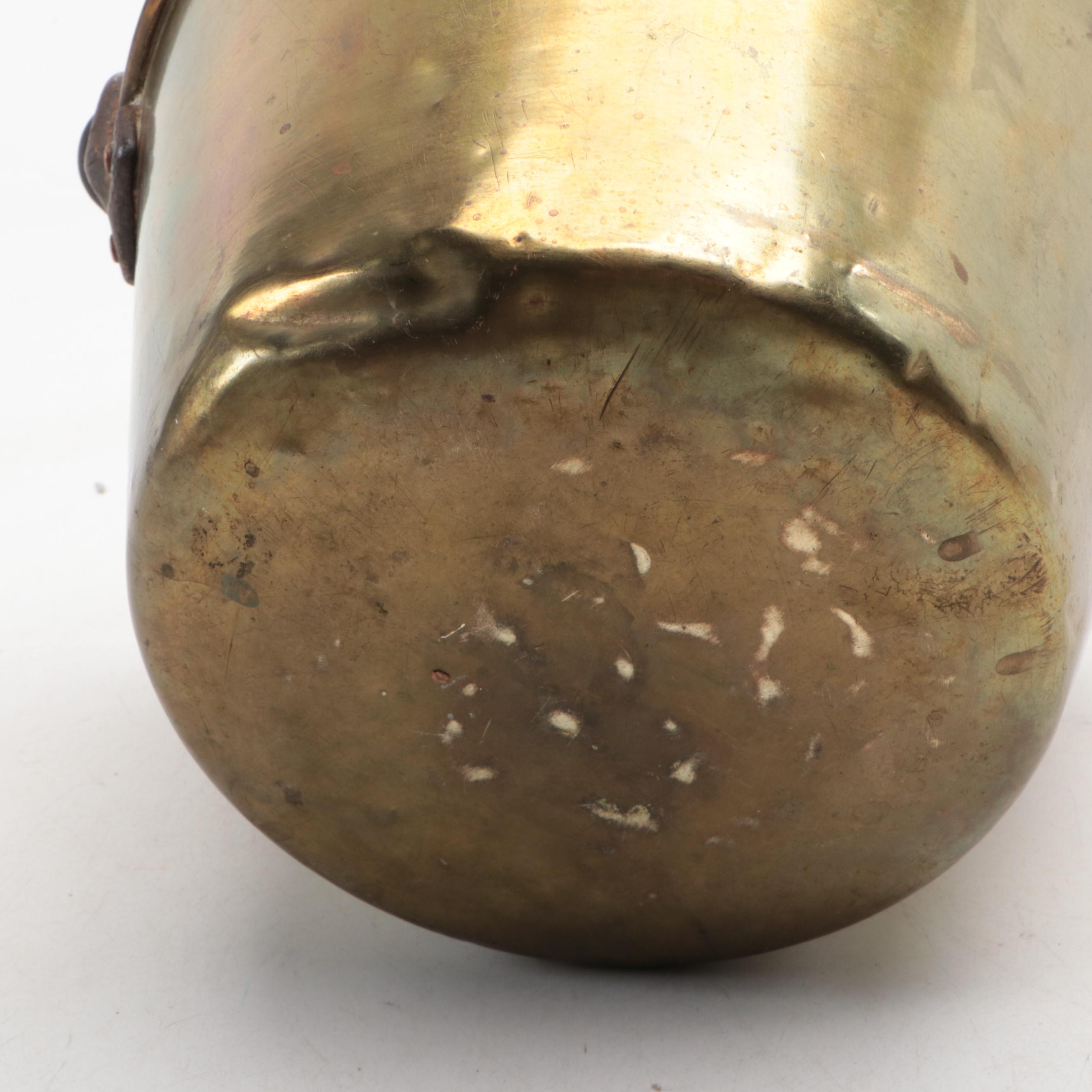 Coca-Cola Vintage Tray with Asbestos Sad Iron, Brass Bucket, Strainers and More