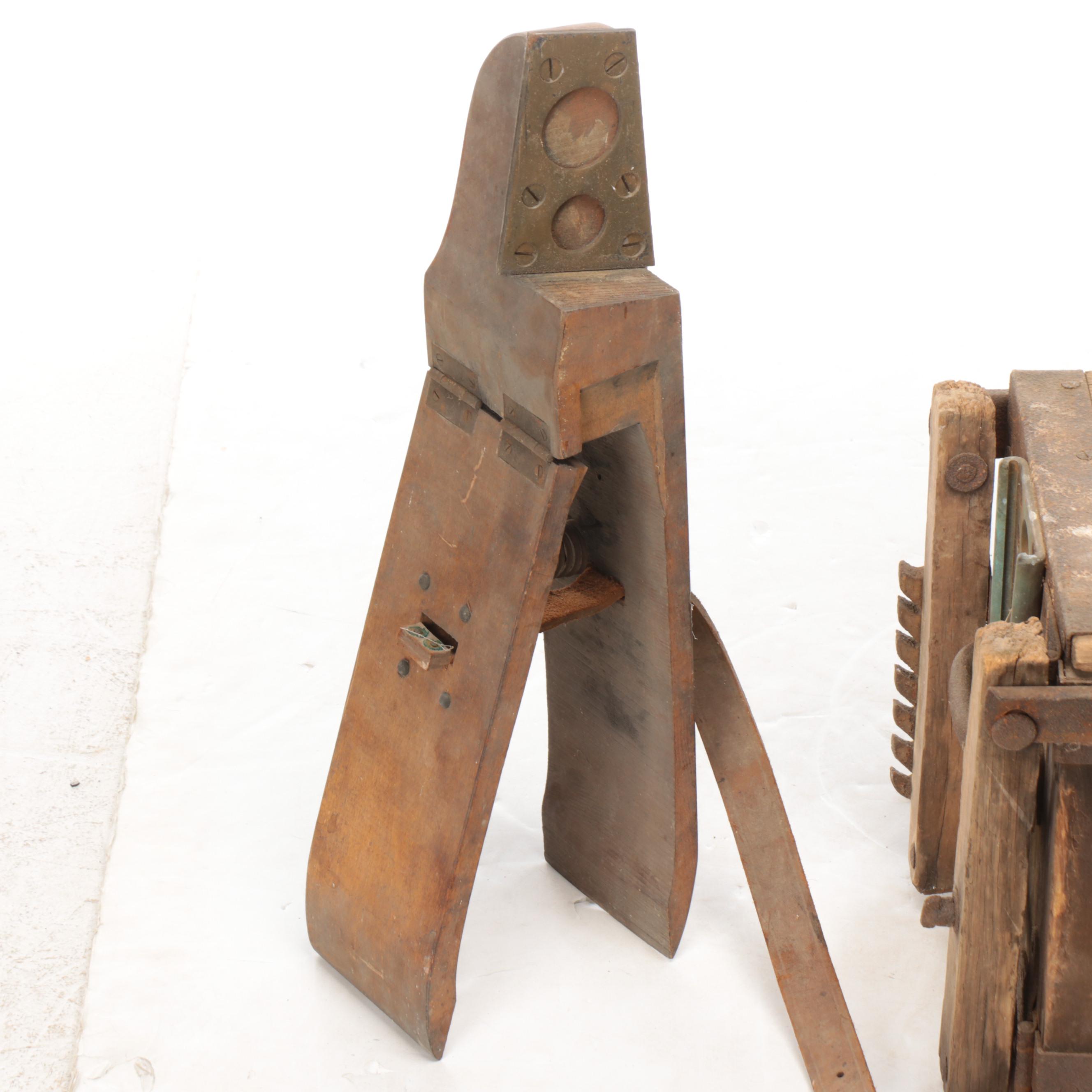 World War I Era Saddlers Chests From Military Battery Wagon