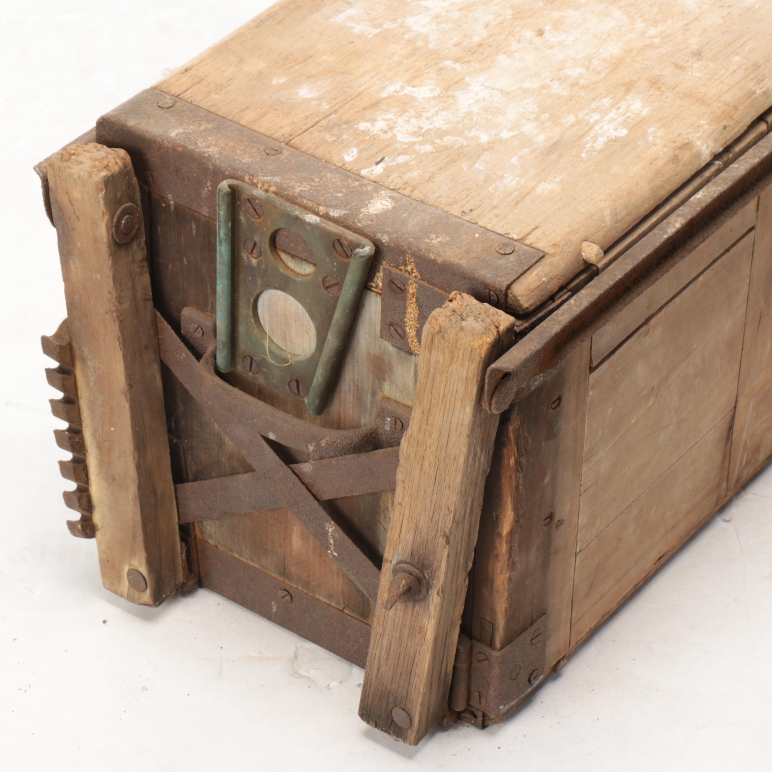 World War I Era Saddlers Chests From Military Battery Wagon