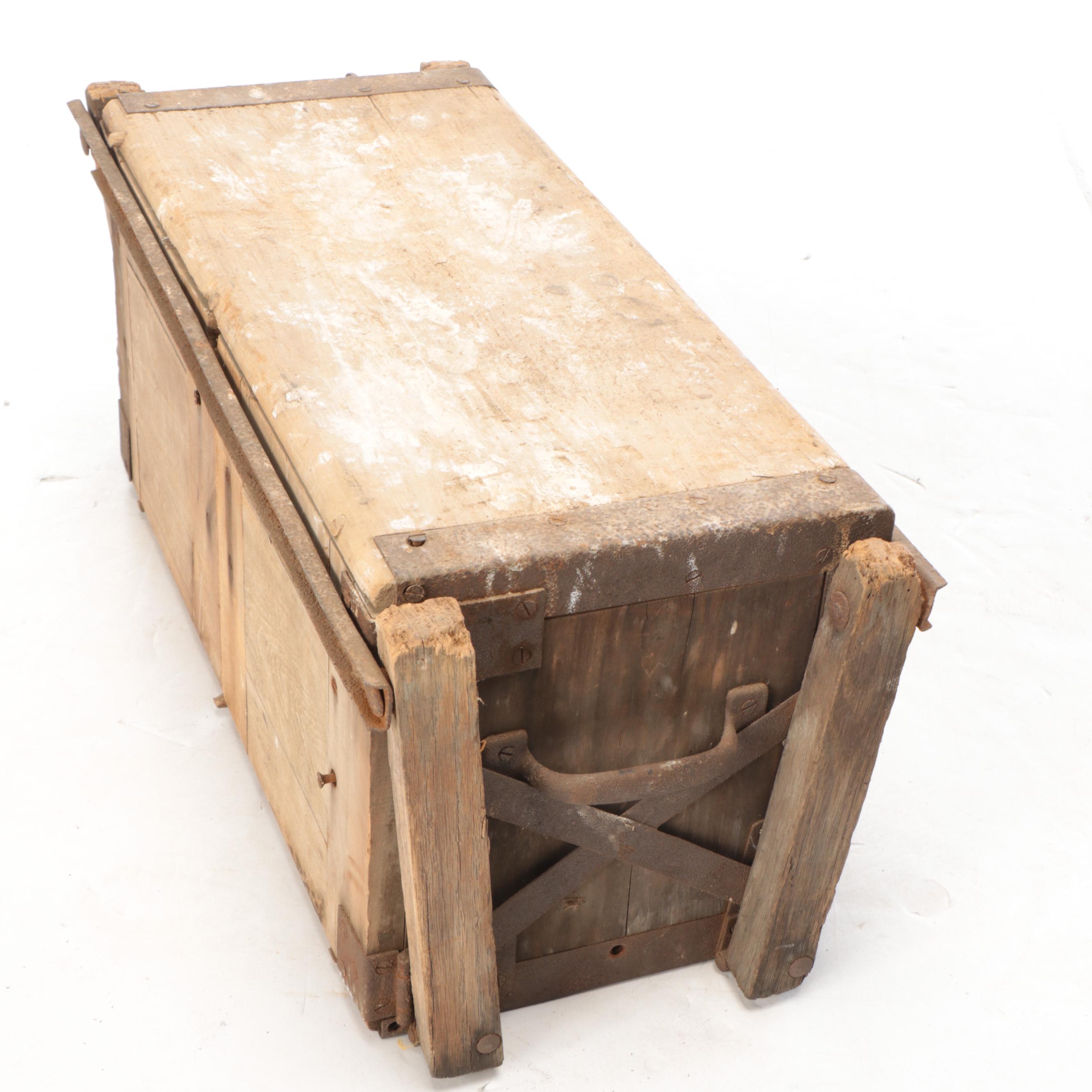 World War I Era Saddlers Chests From Military Battery Wagon