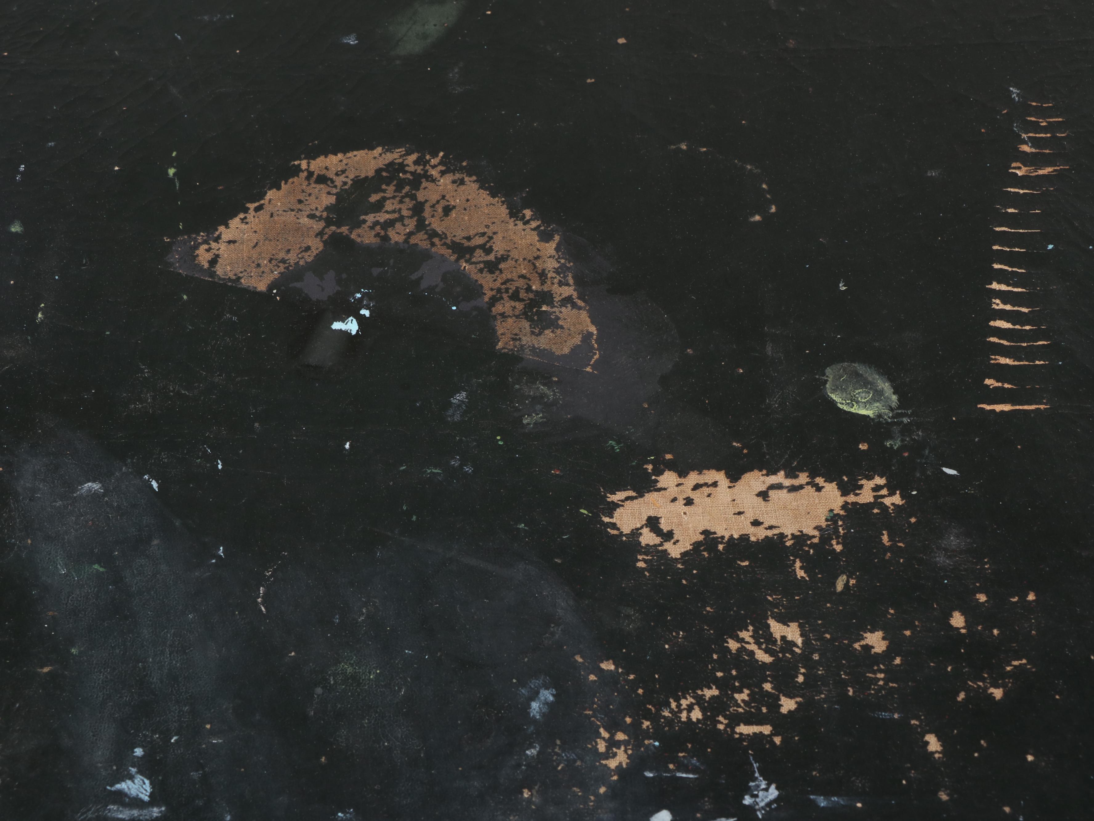 Ferguson Bros. Wood Folding Card Table and Four Chairs, Mid-20th Century