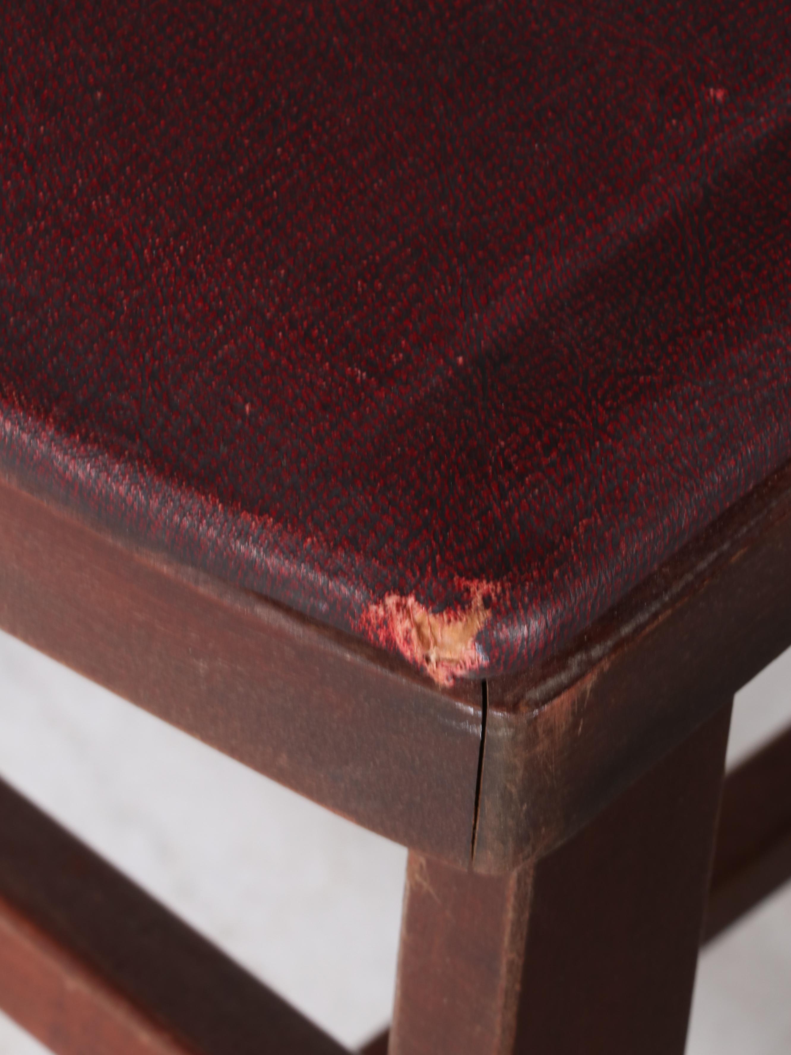 Ferguson Bros. Wood Folding Card Table and Four Chairs, Mid-20th Century