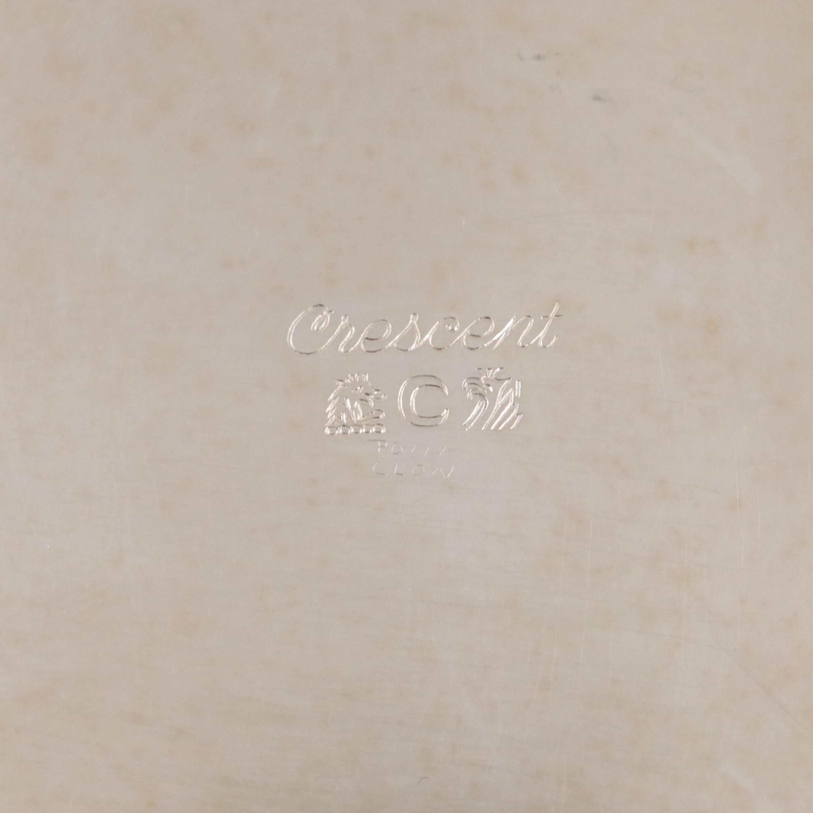 Crescent Silver Plate Ice Bucket with Stainless Steel Carving Set and More